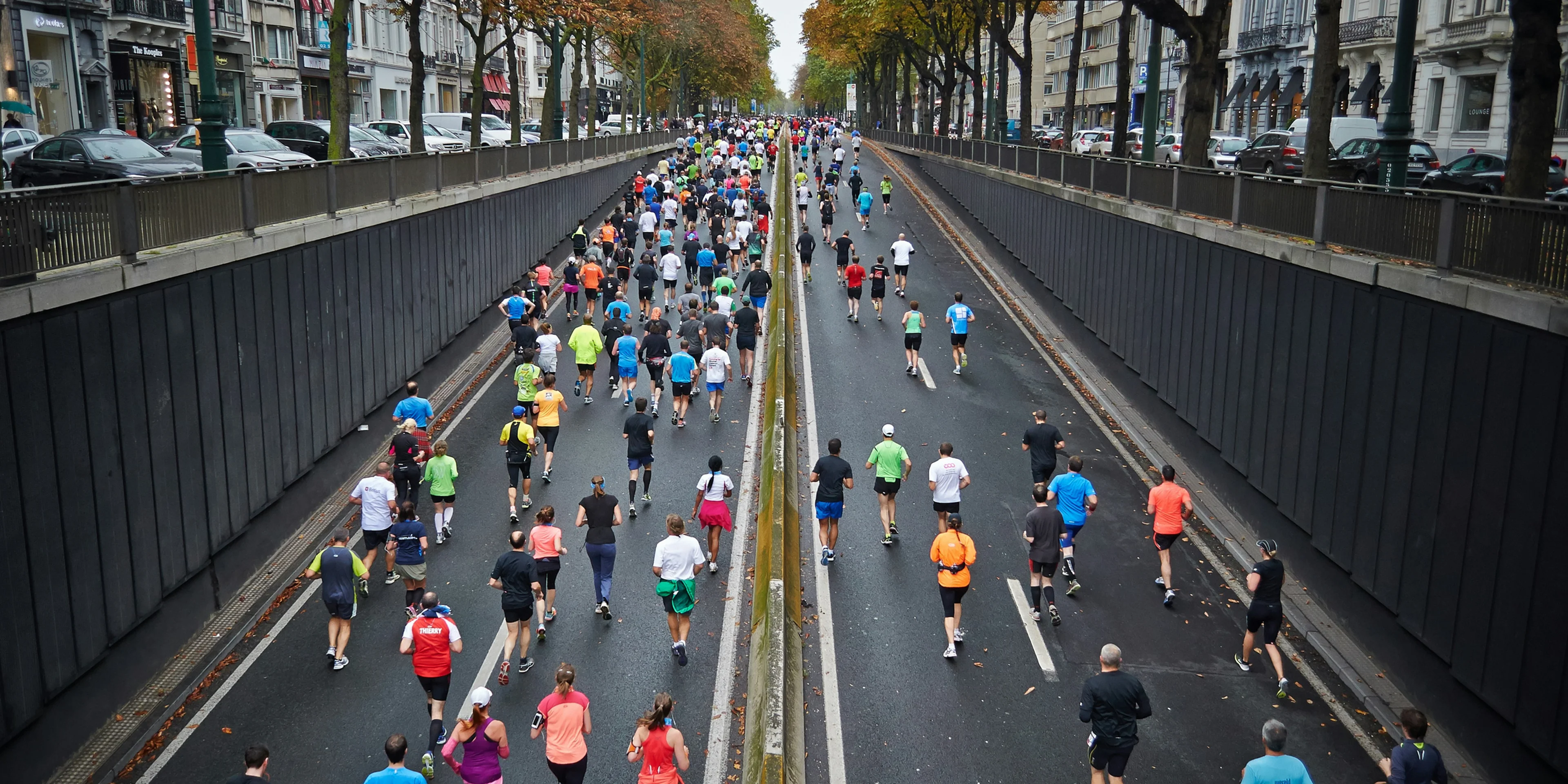 people running on road during daytime