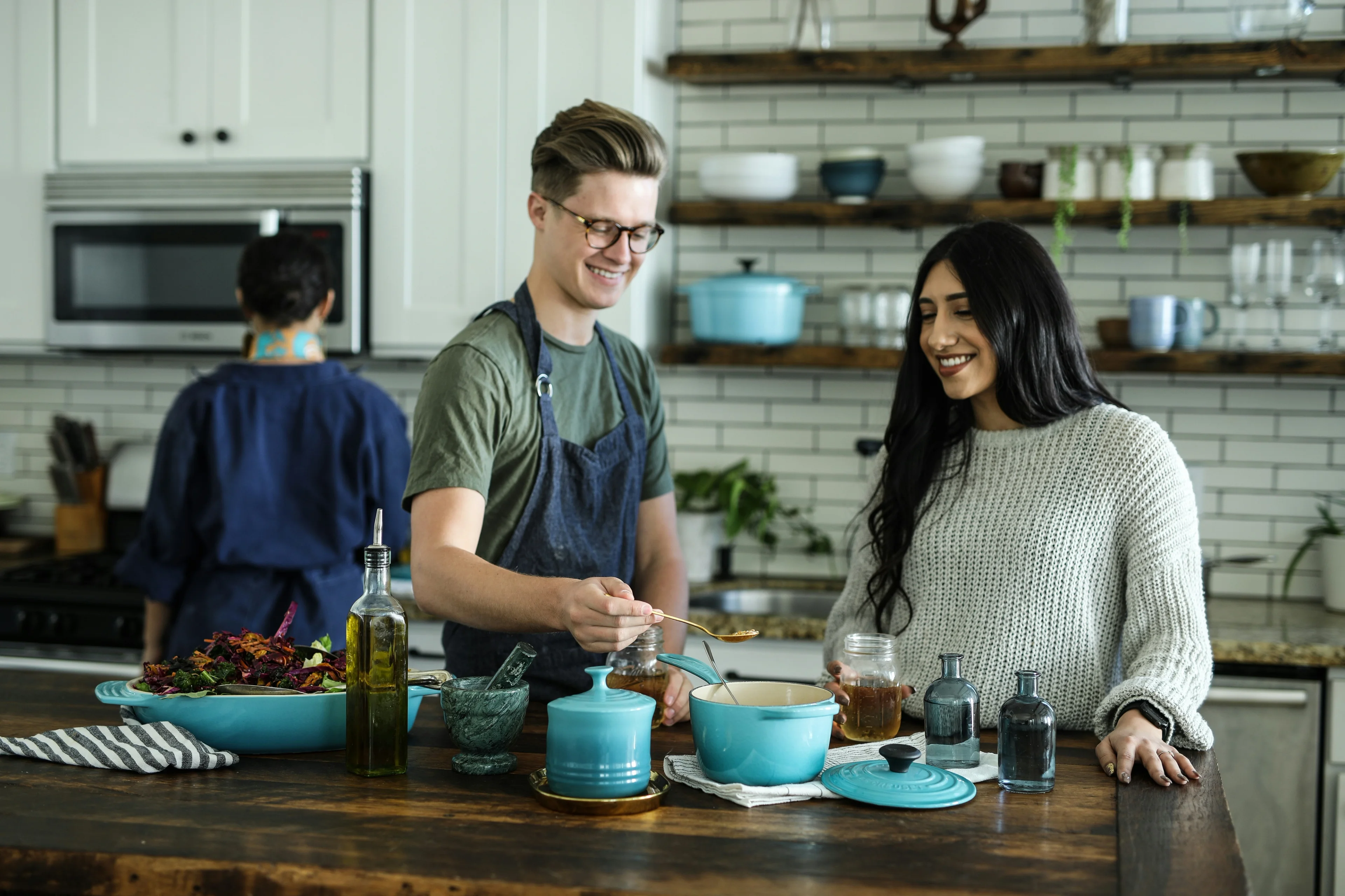 family cooking
