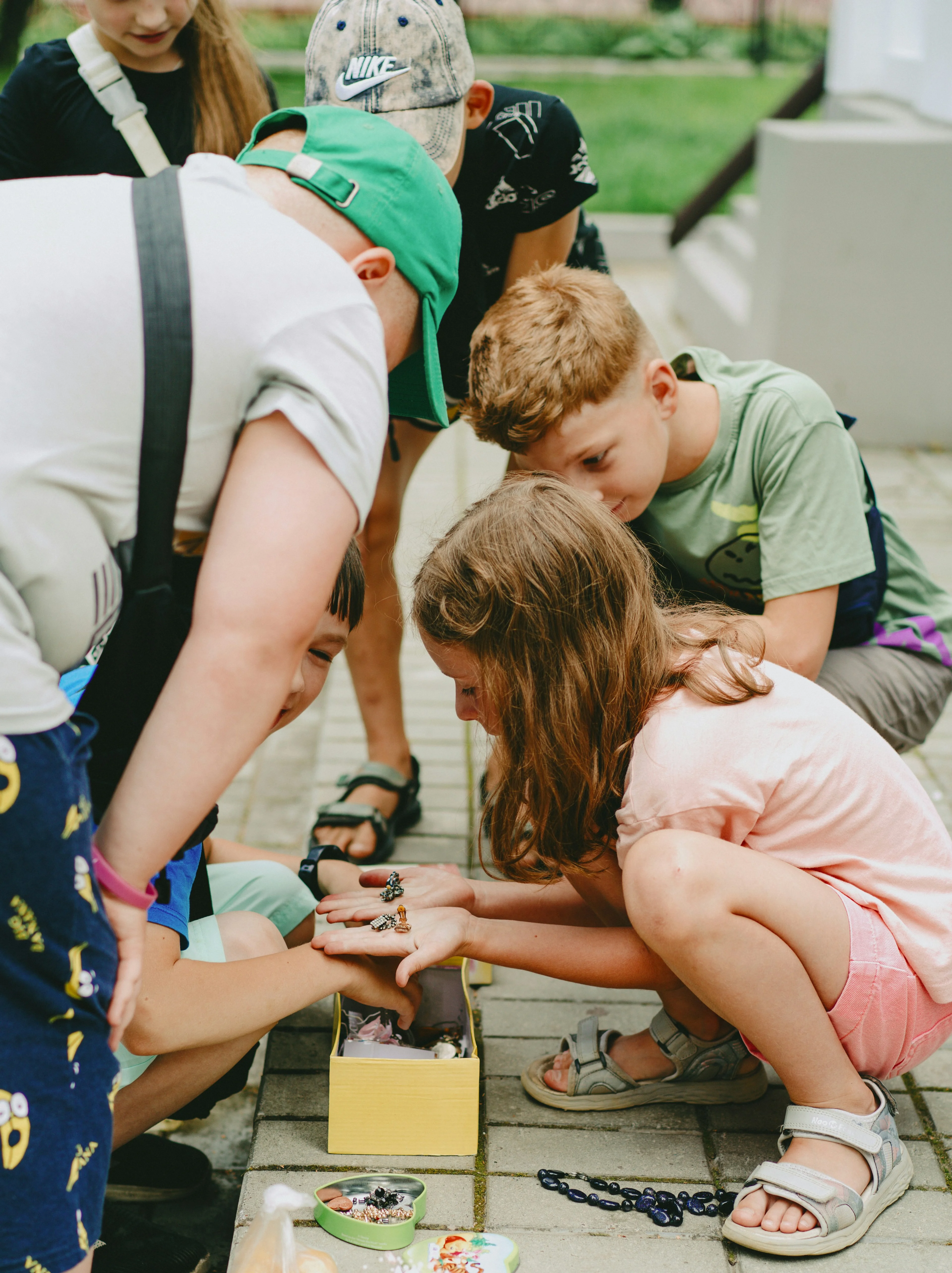 children playing with toys