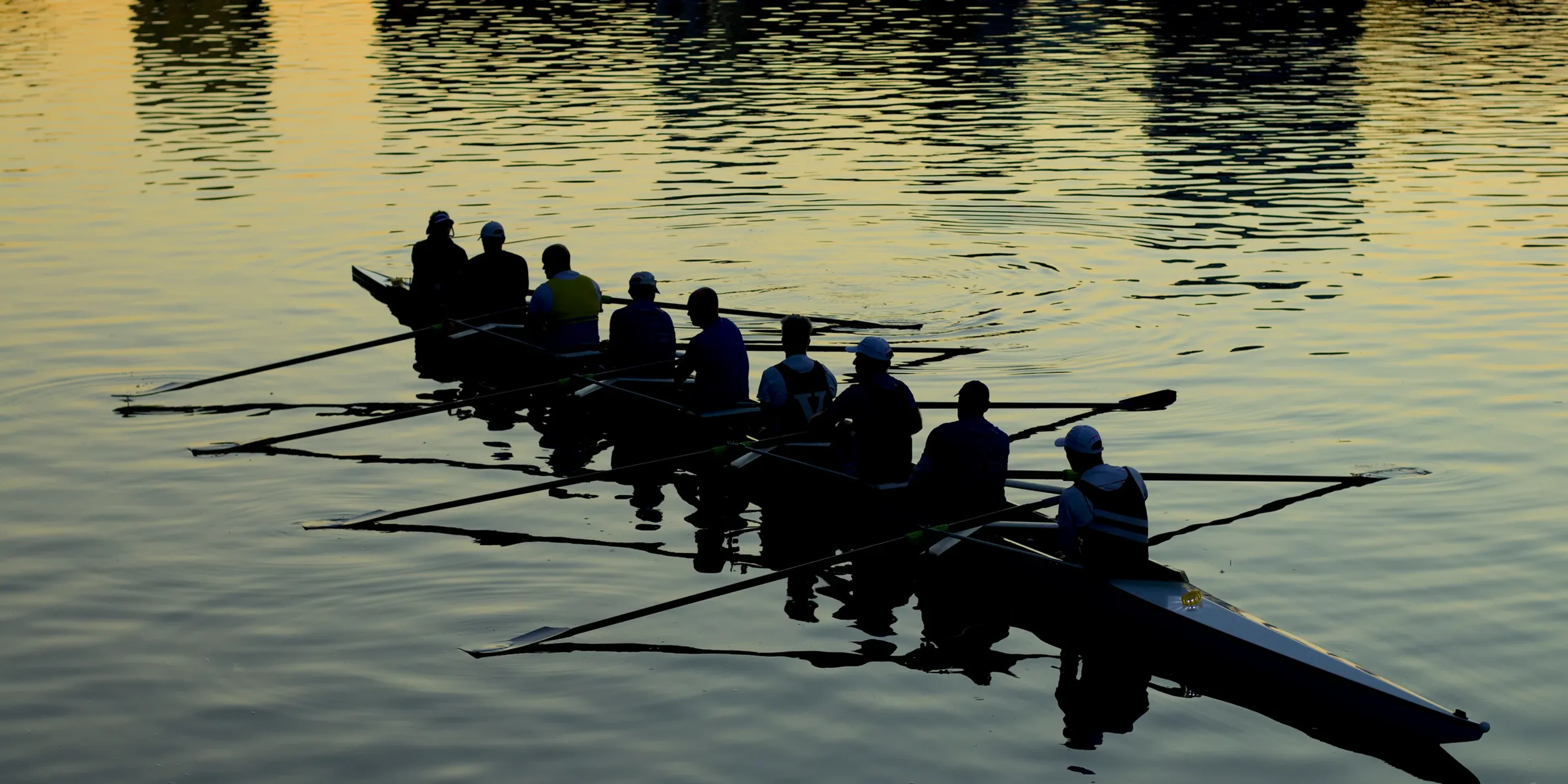 men rowing boat