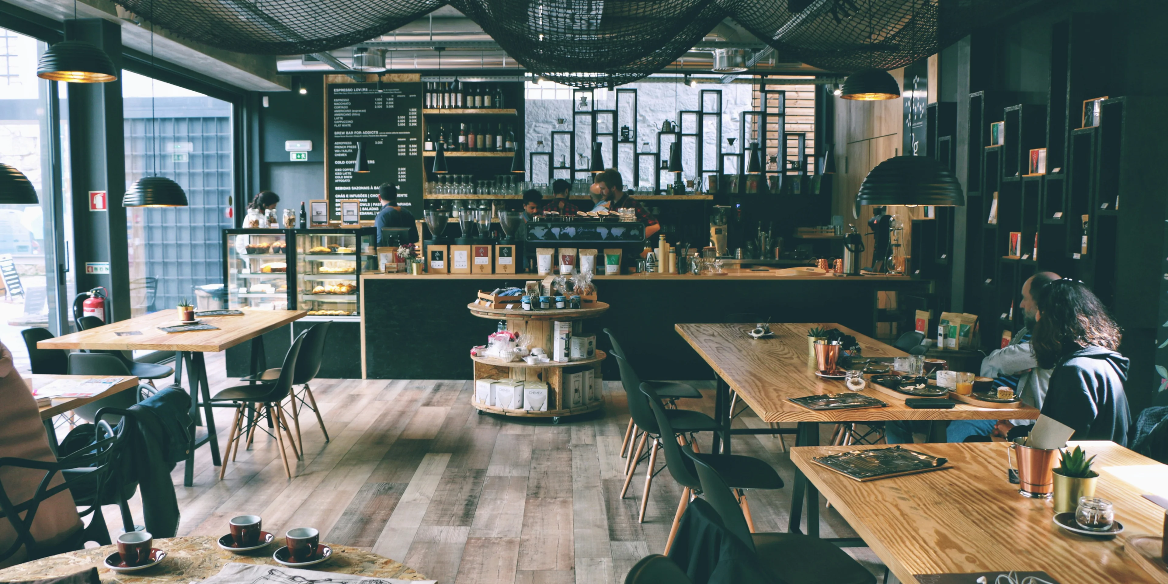 people inside cafe.