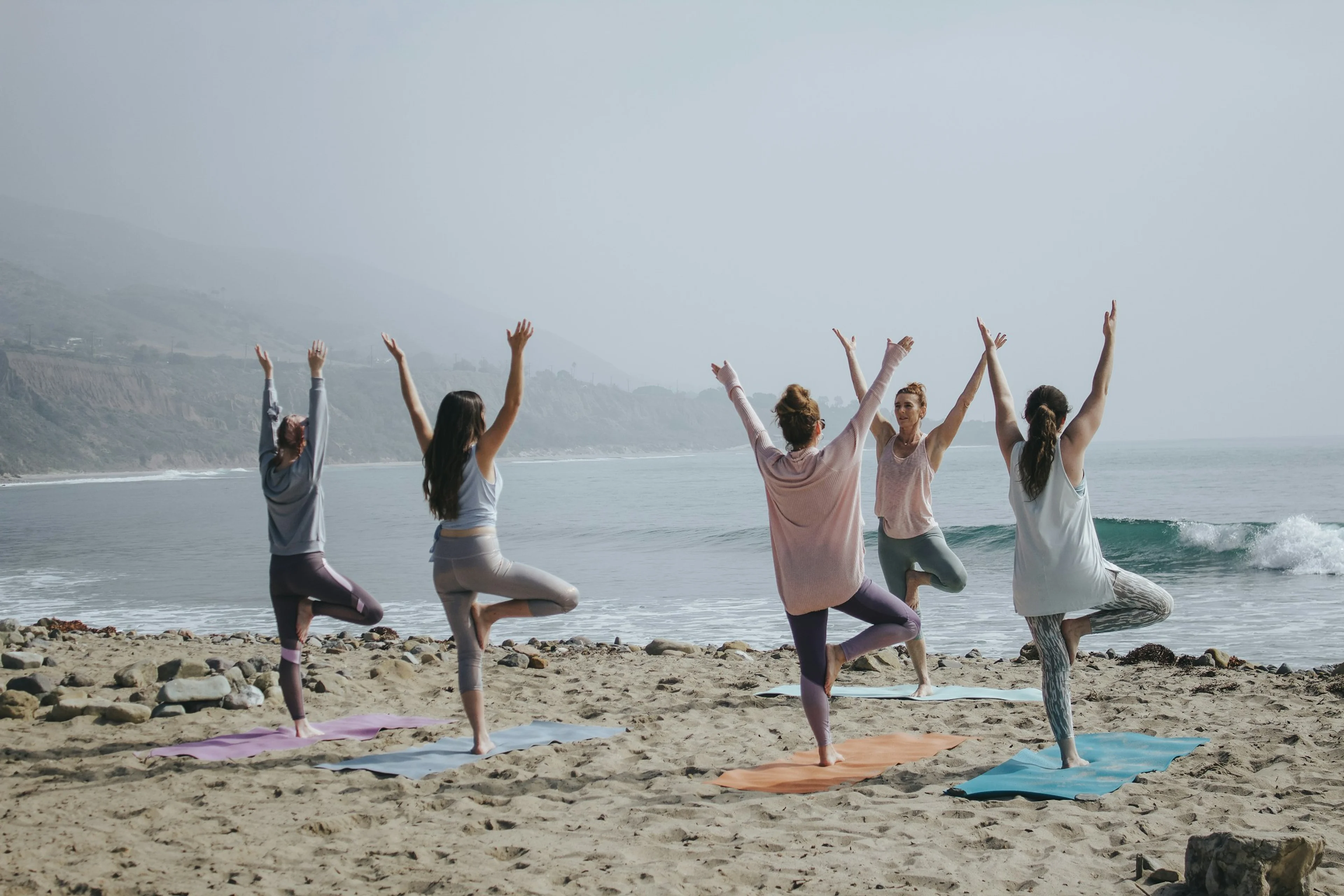 Person practicing yoga