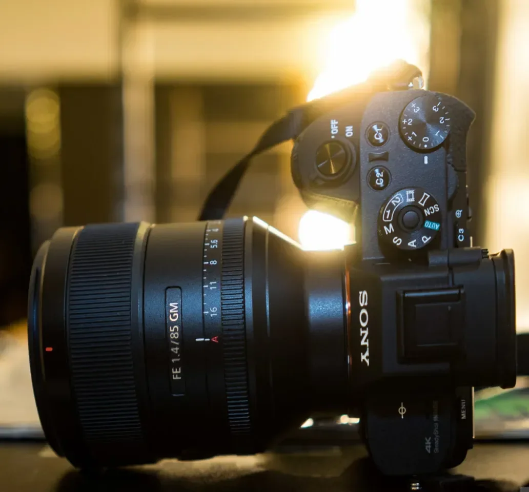 Content creation imagery featuring FE 85mm F1.4 GM II Lens