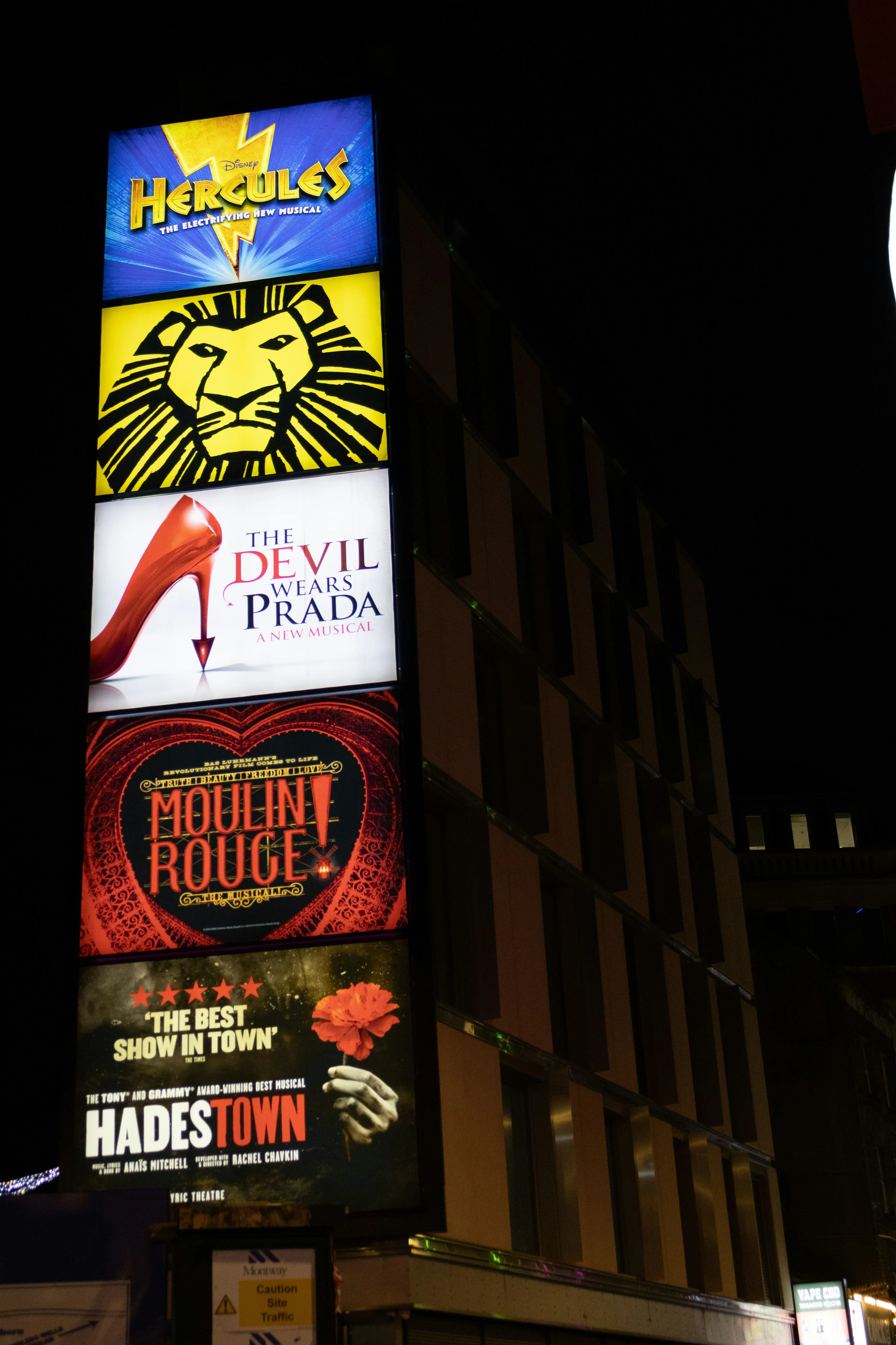 Happy people at a theater