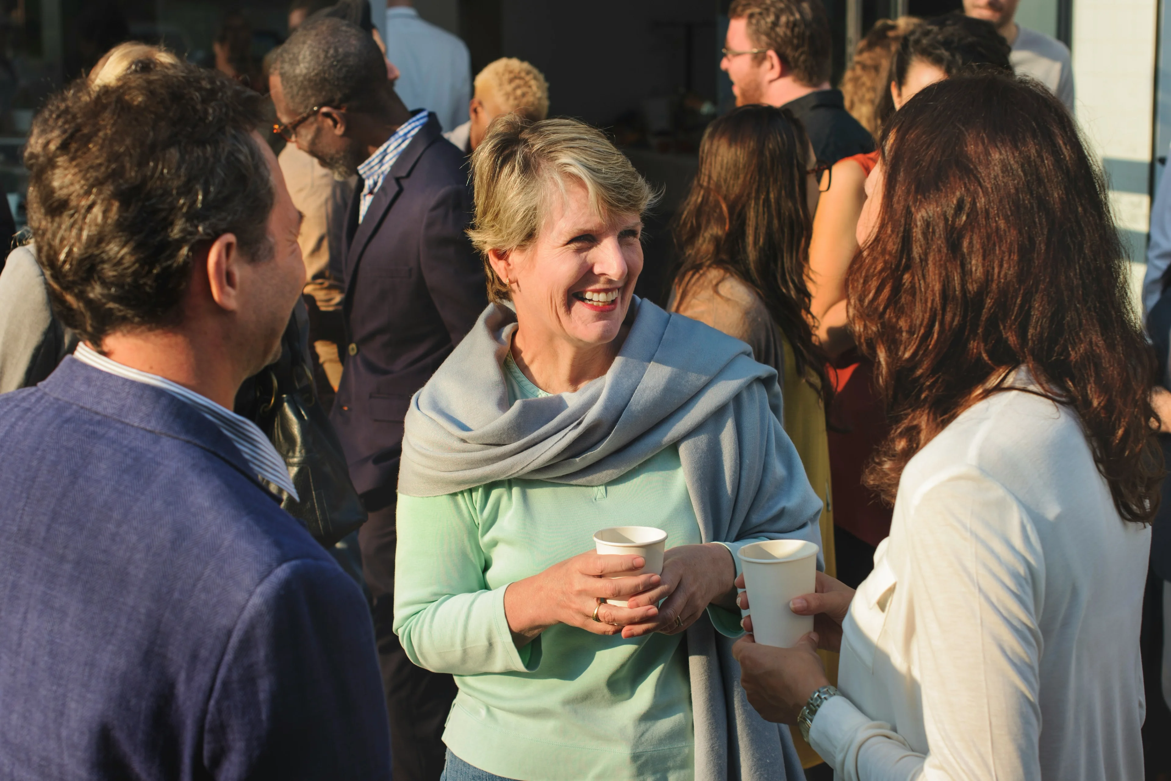 people at a happy hour