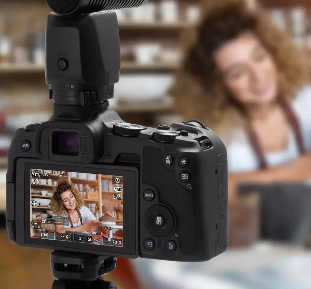 Photography imagery featuring EOS R8 camera and lens kit
