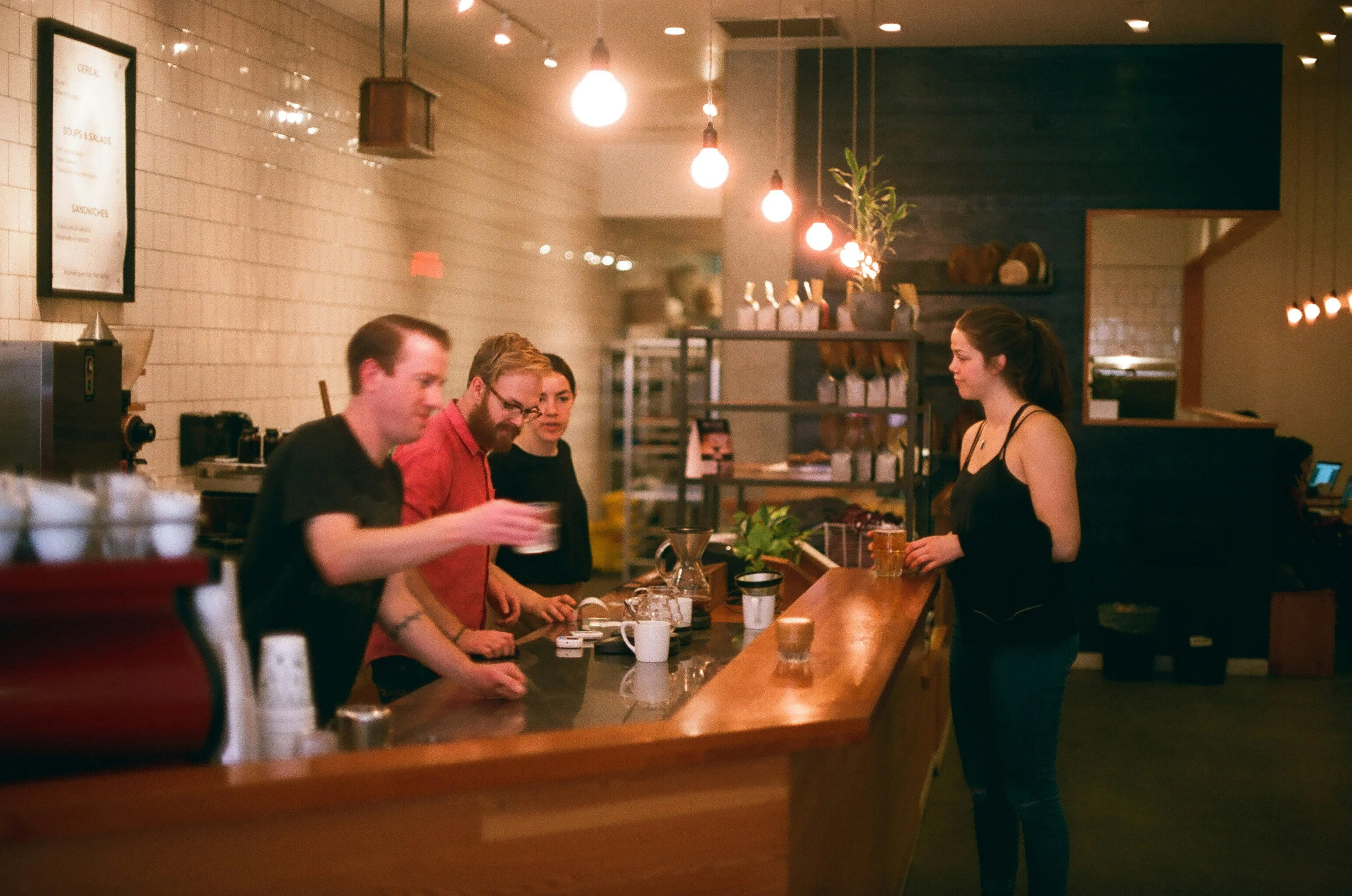 people at a coffee shop