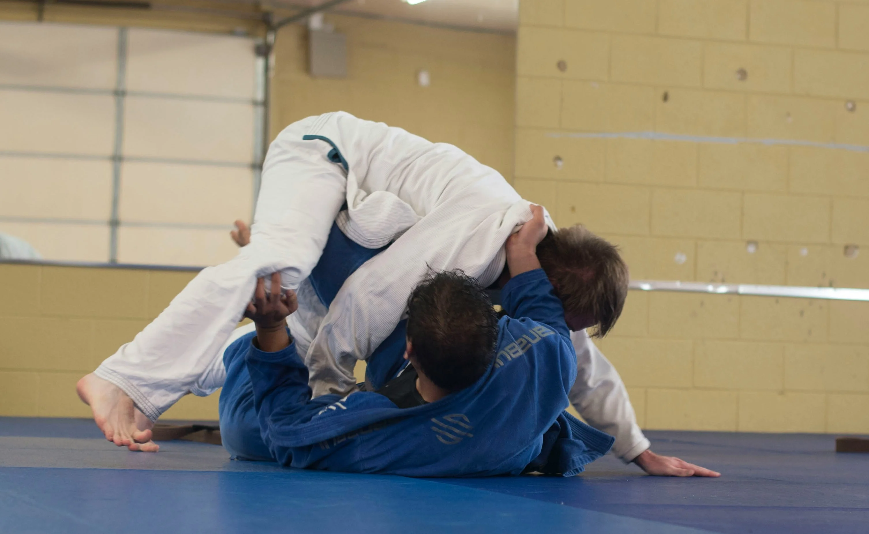two guys practicing martial arts