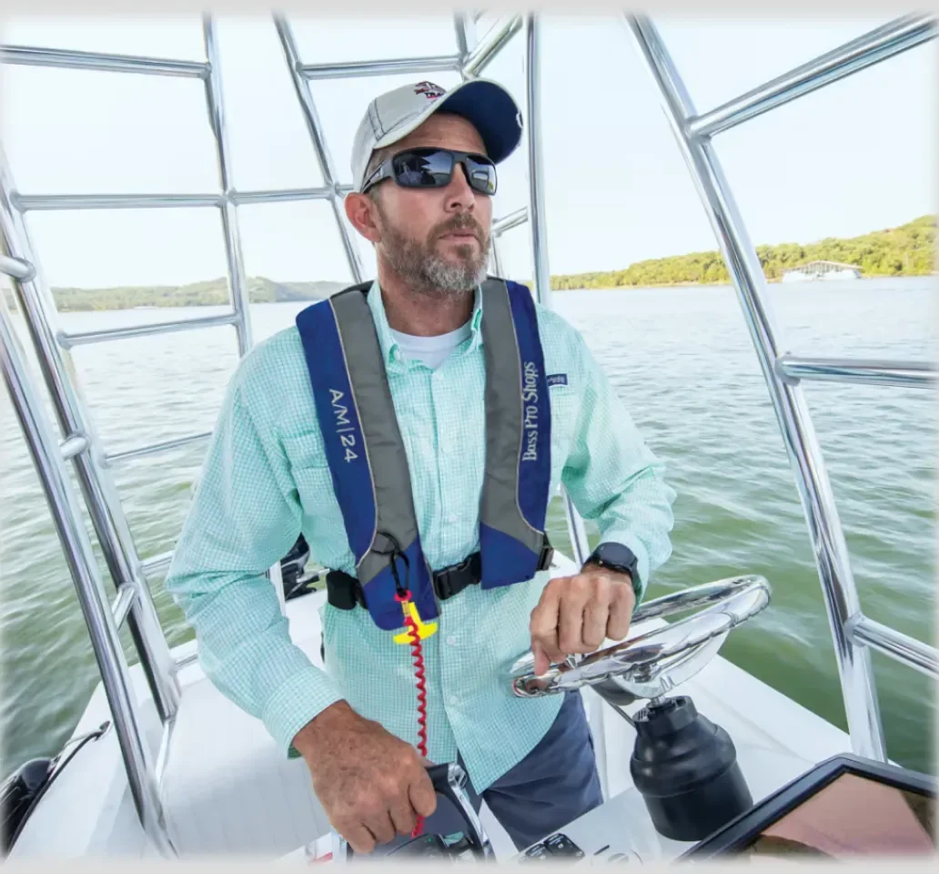 Water sports imagery featuring Inflatable Life Vest