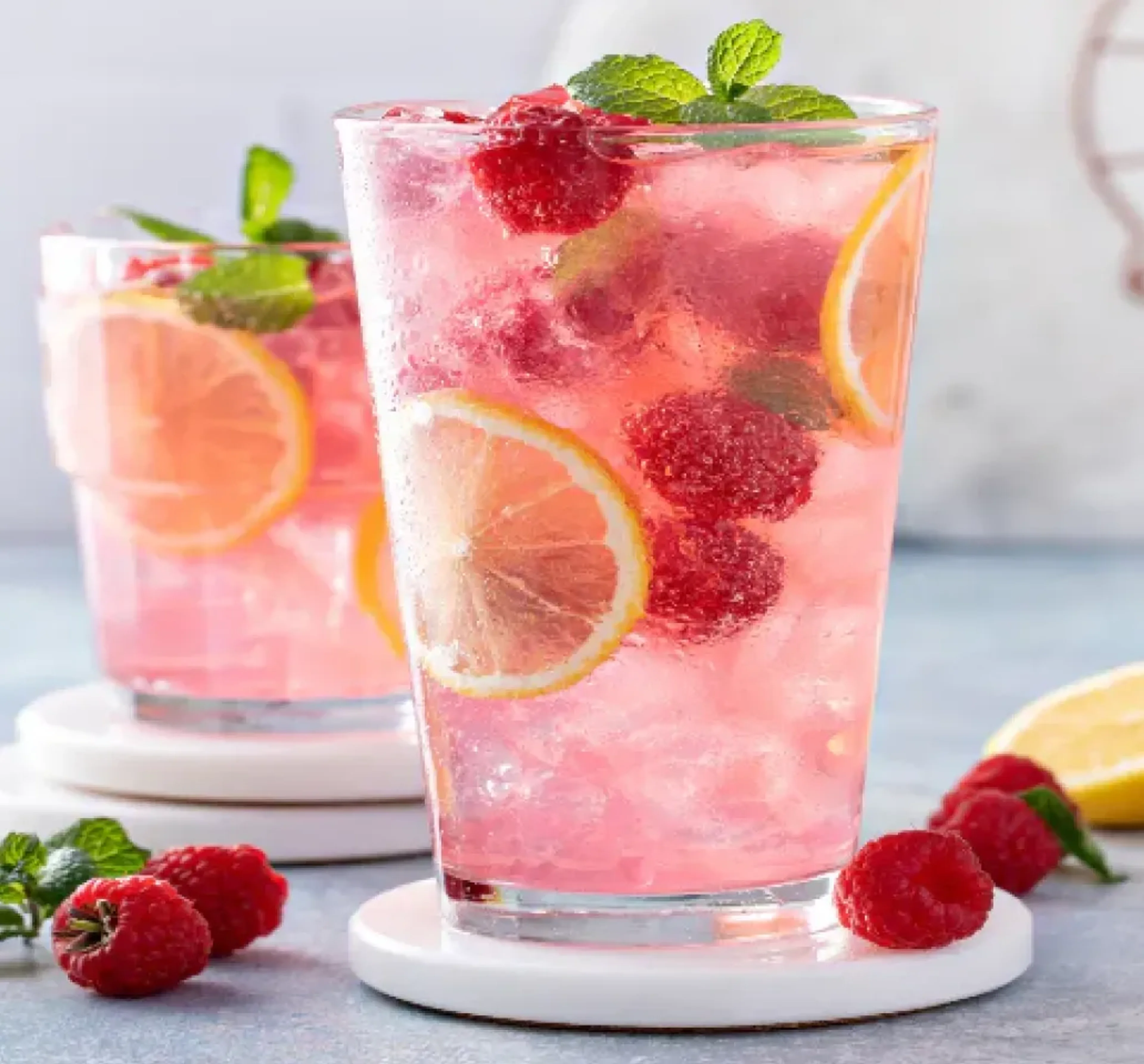Drinks imagery featuring Raspberry Lemonade