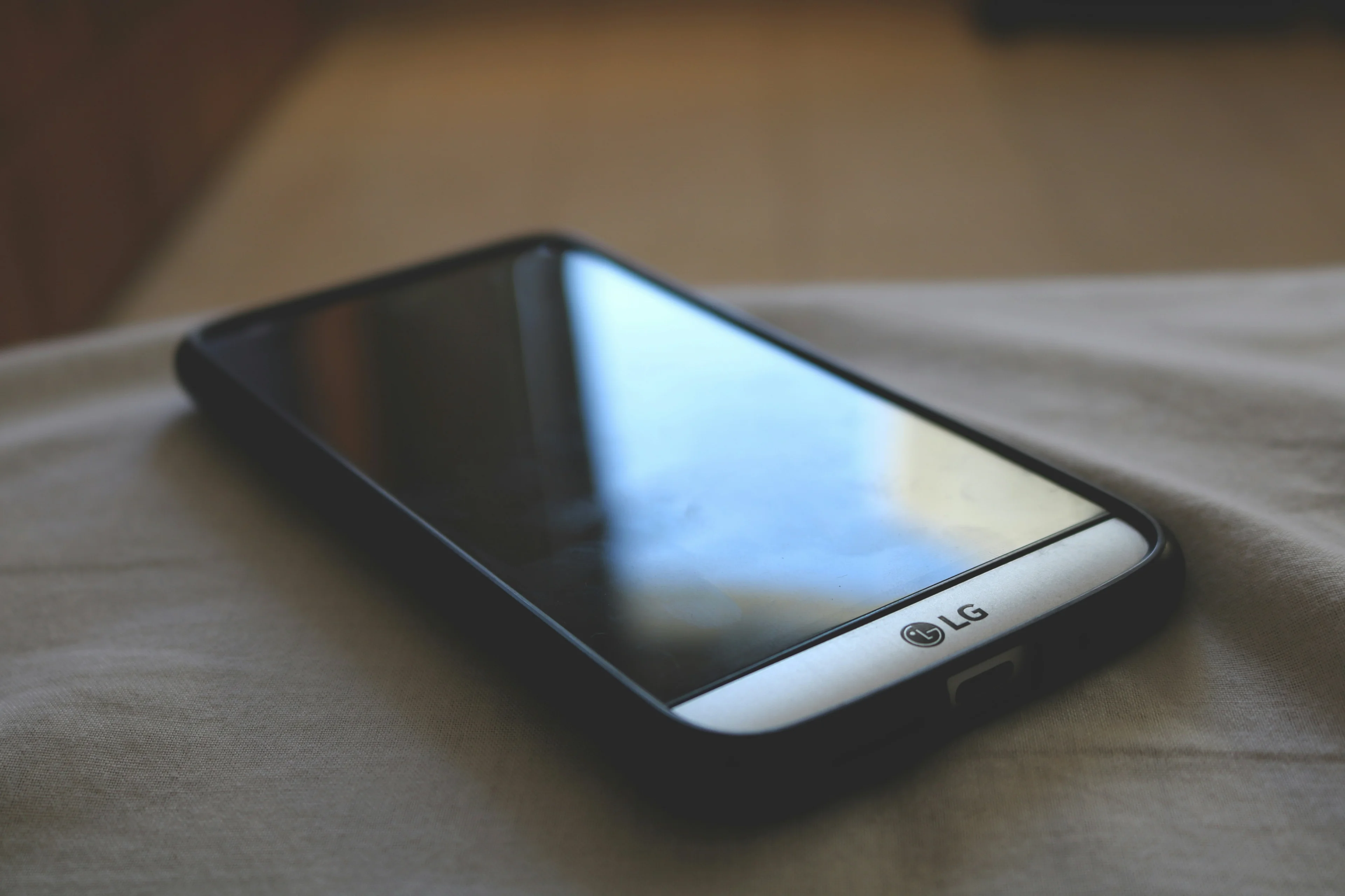 Desk with monitor