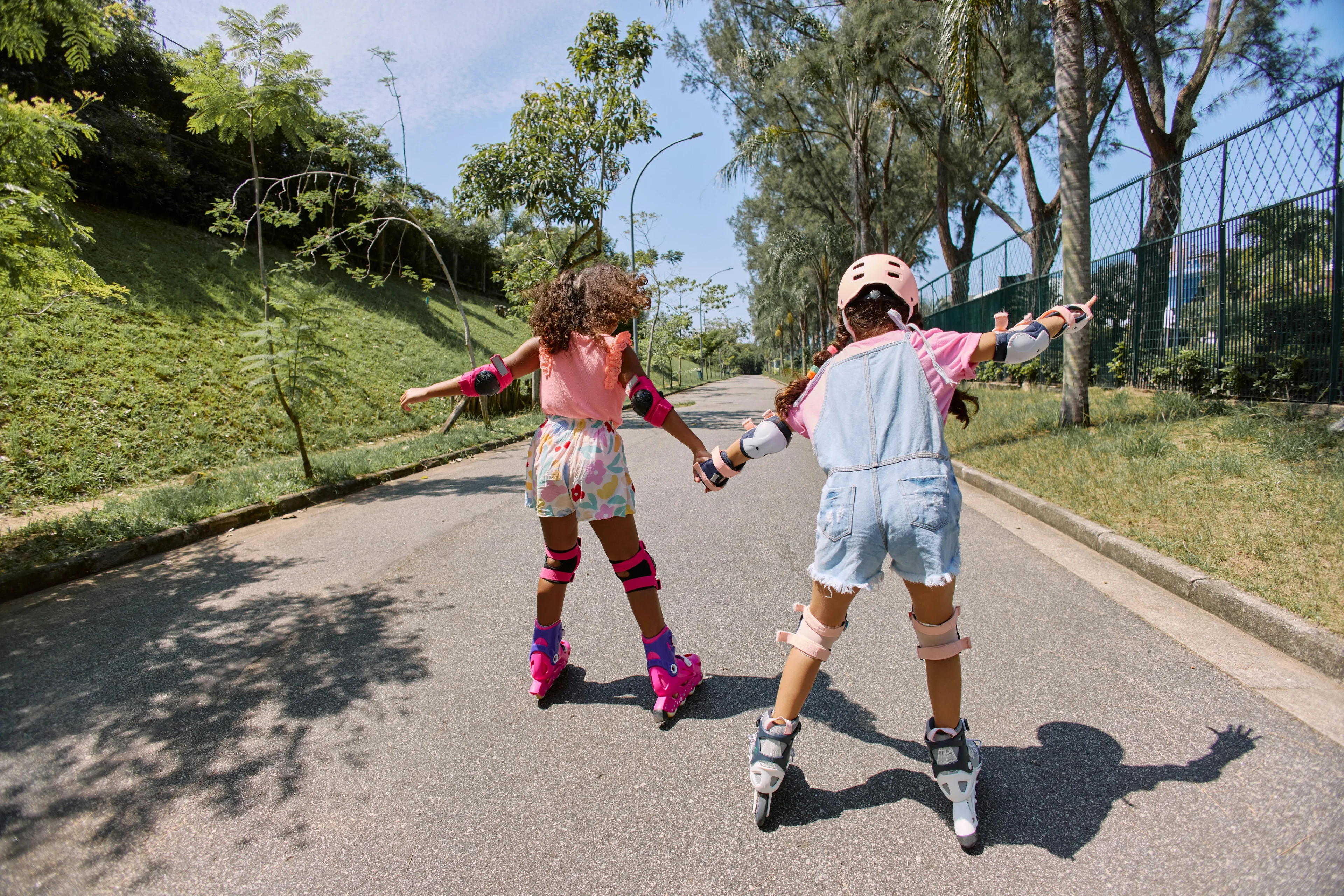 Skating outdoors