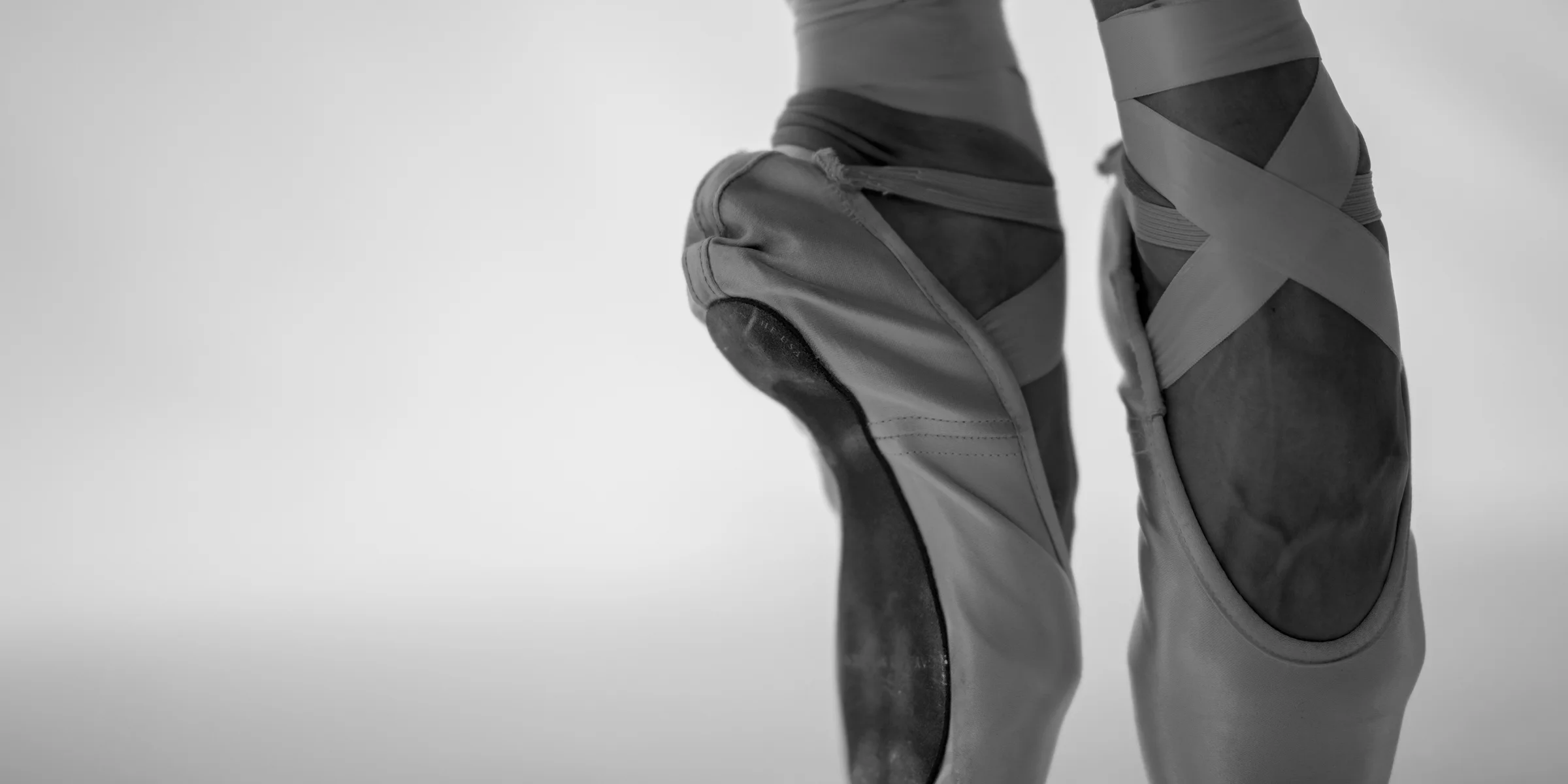 person in ballet shoes.