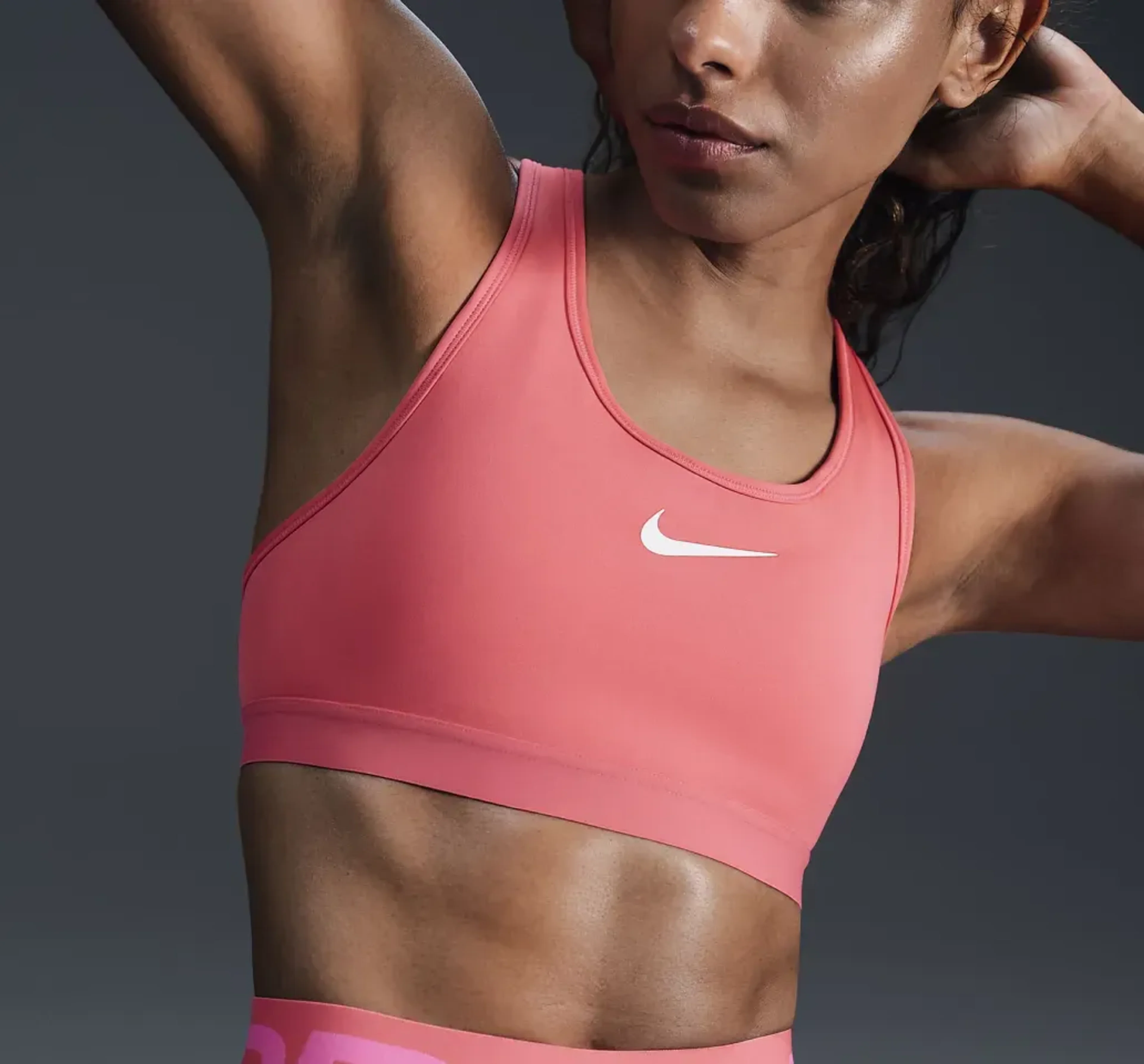 Basketball imagery featuring High Support Sports Bra