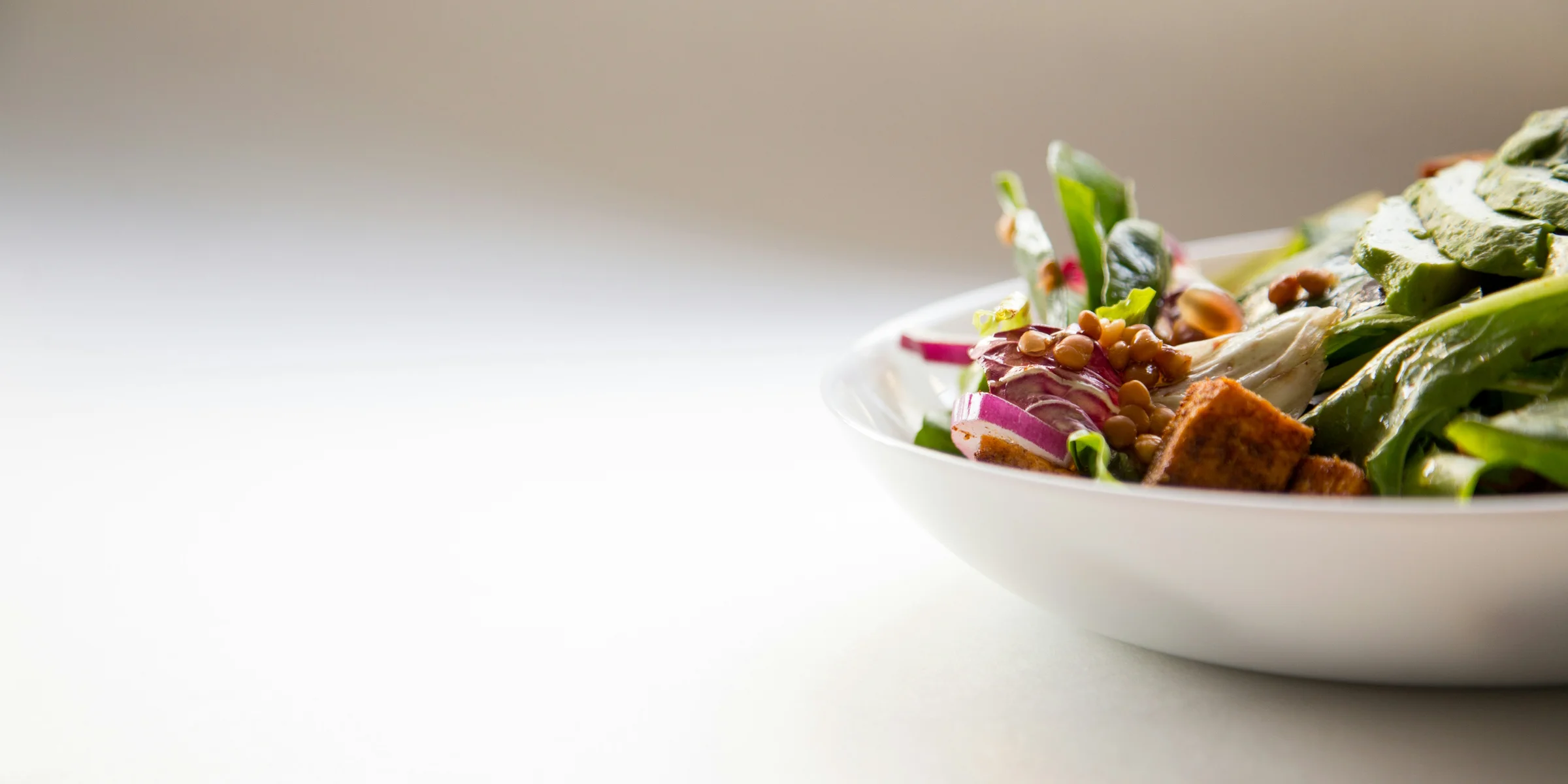 vegetable dish in white ceramic bowl.