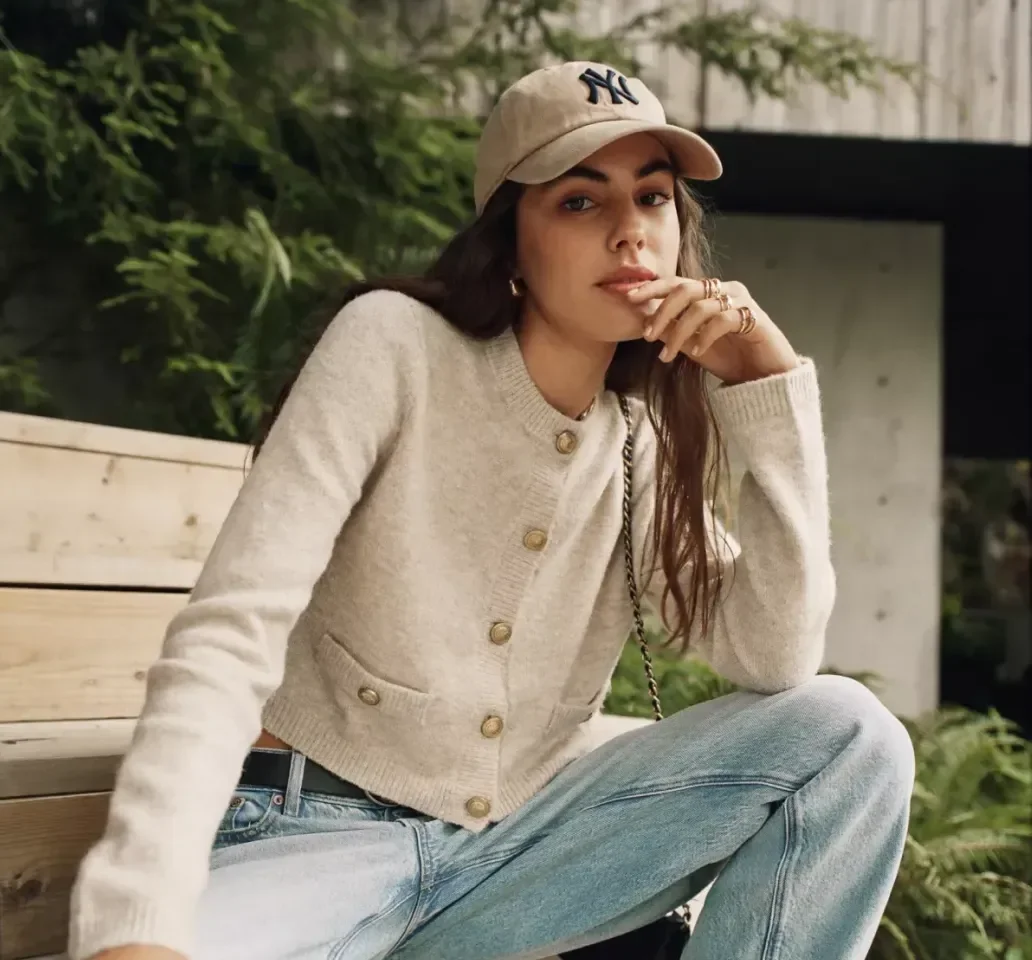 Fashion imagery featuring Crew Neck Lady Cardigan