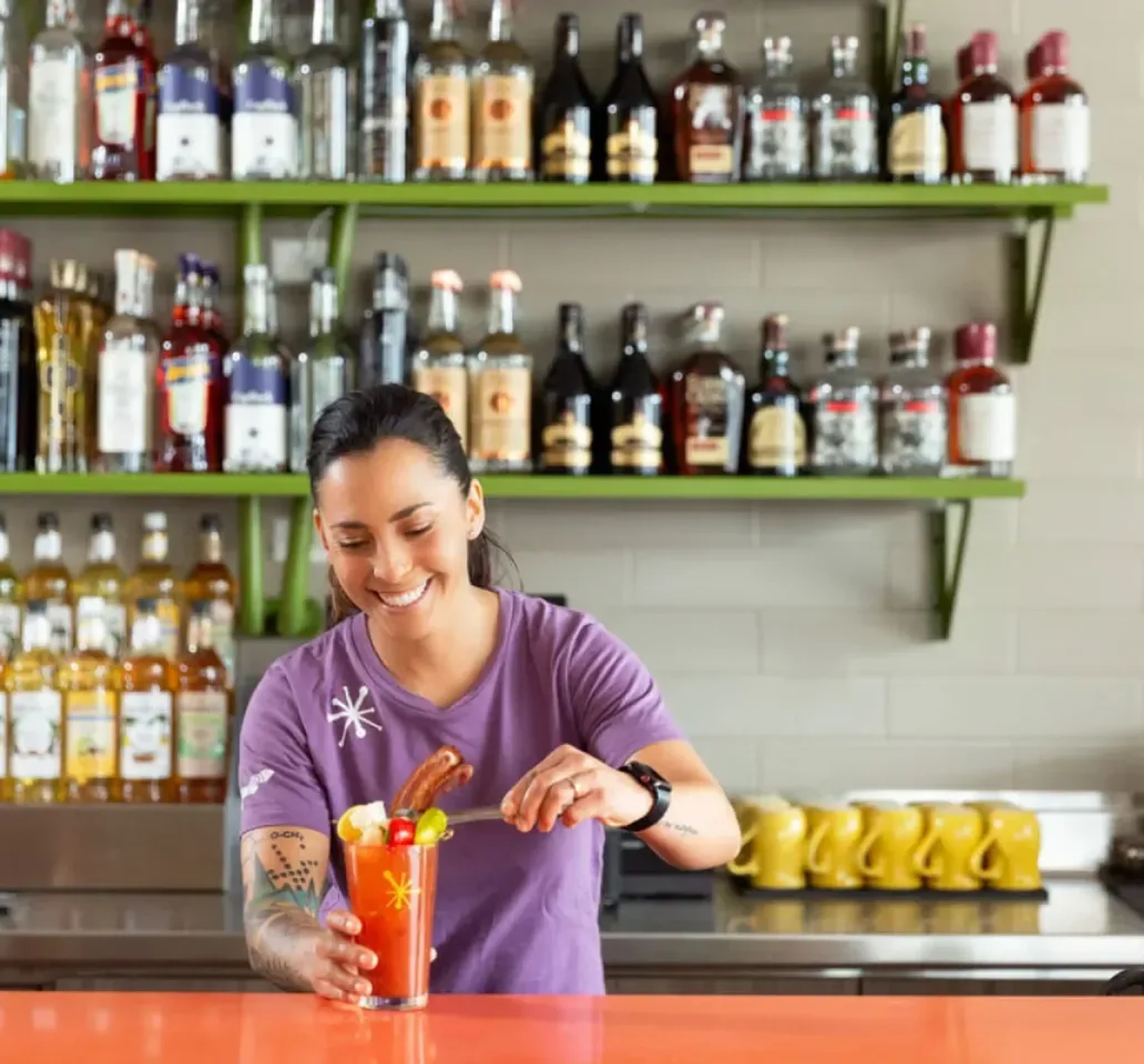 Brunch imagery featuring Spicy Bloody
