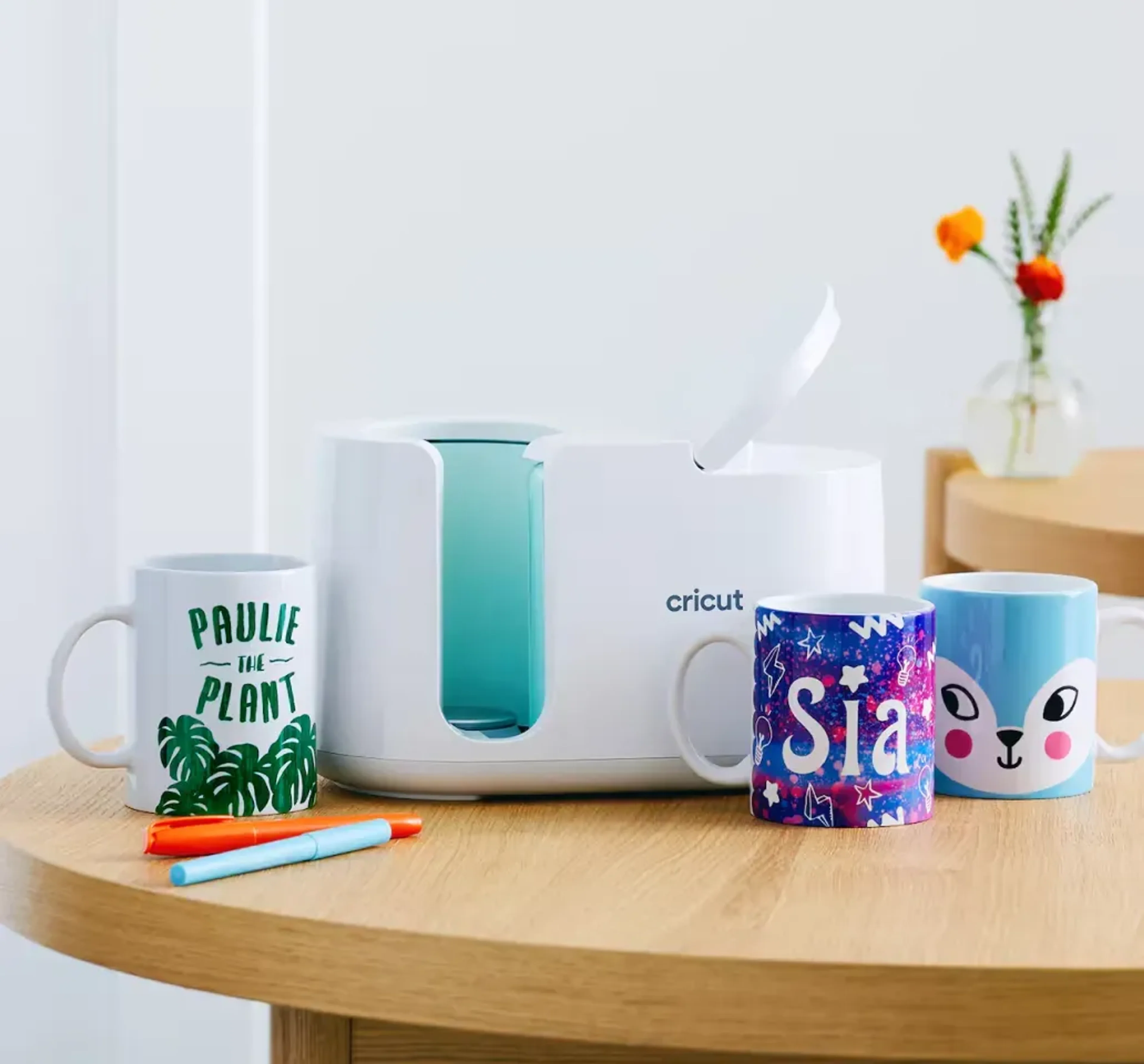 Crafts imagery featuring Cricut Mug Press