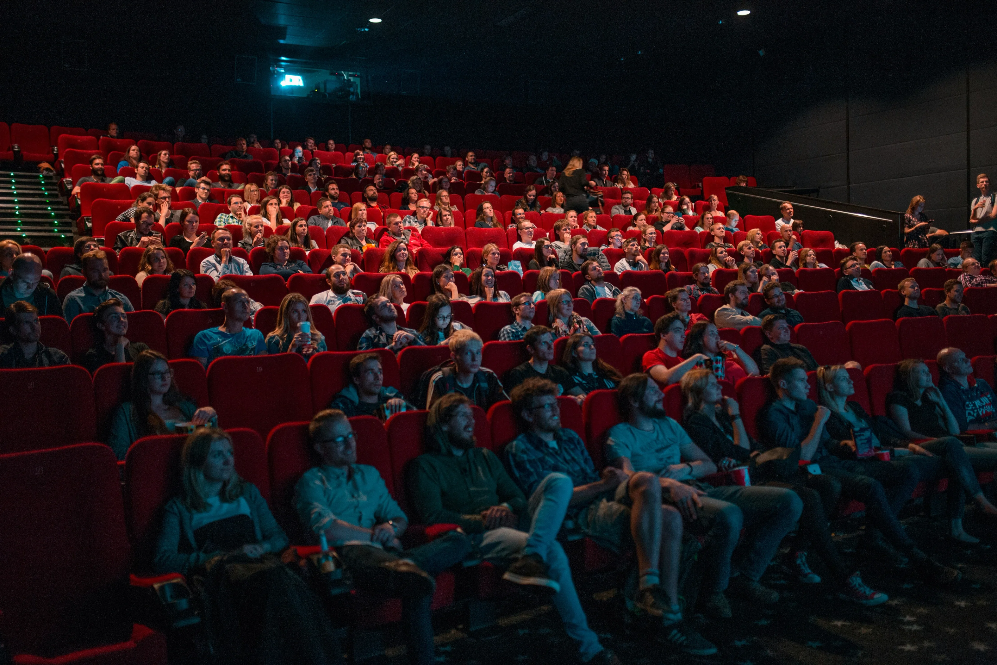 people watching a show