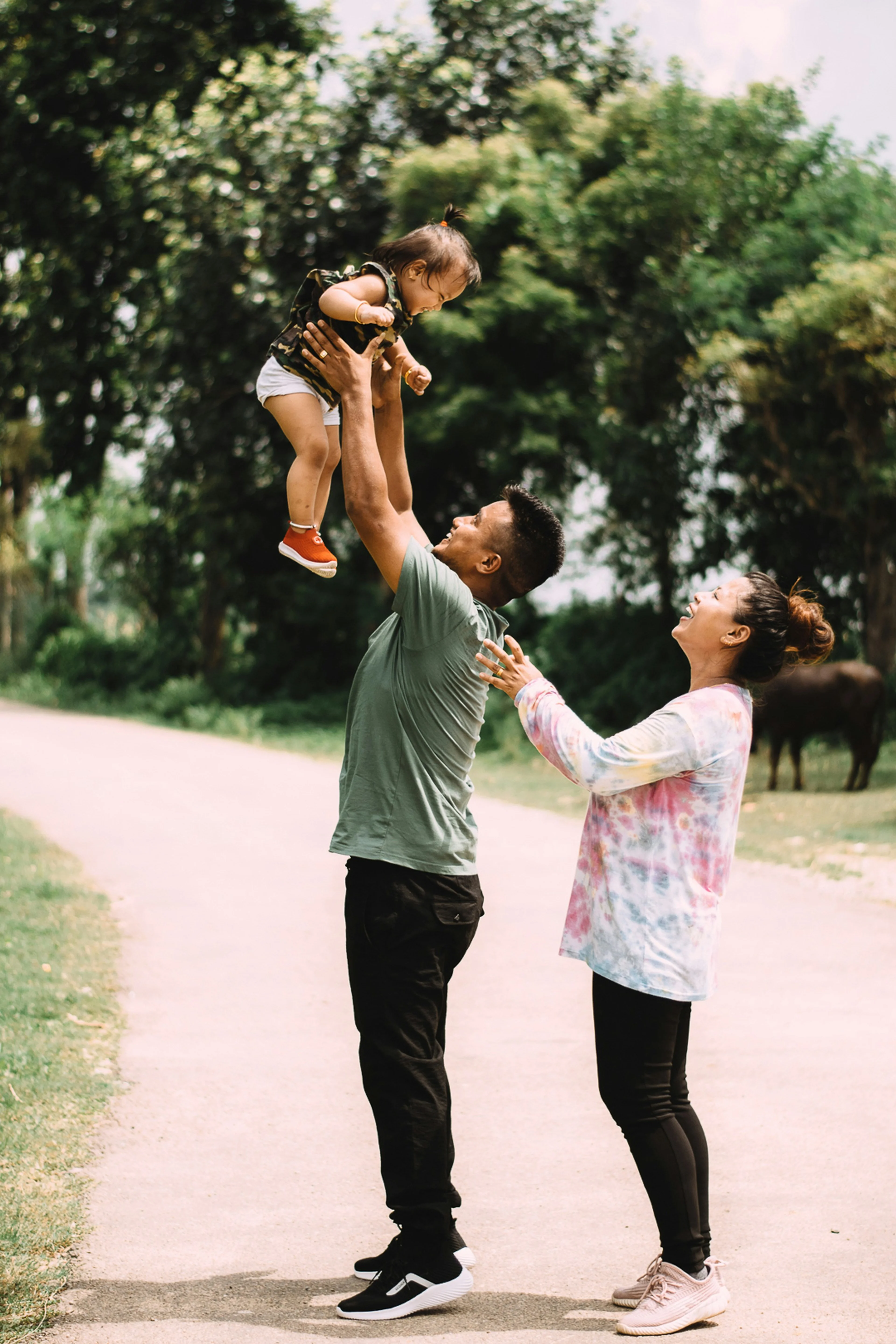 couples with baby