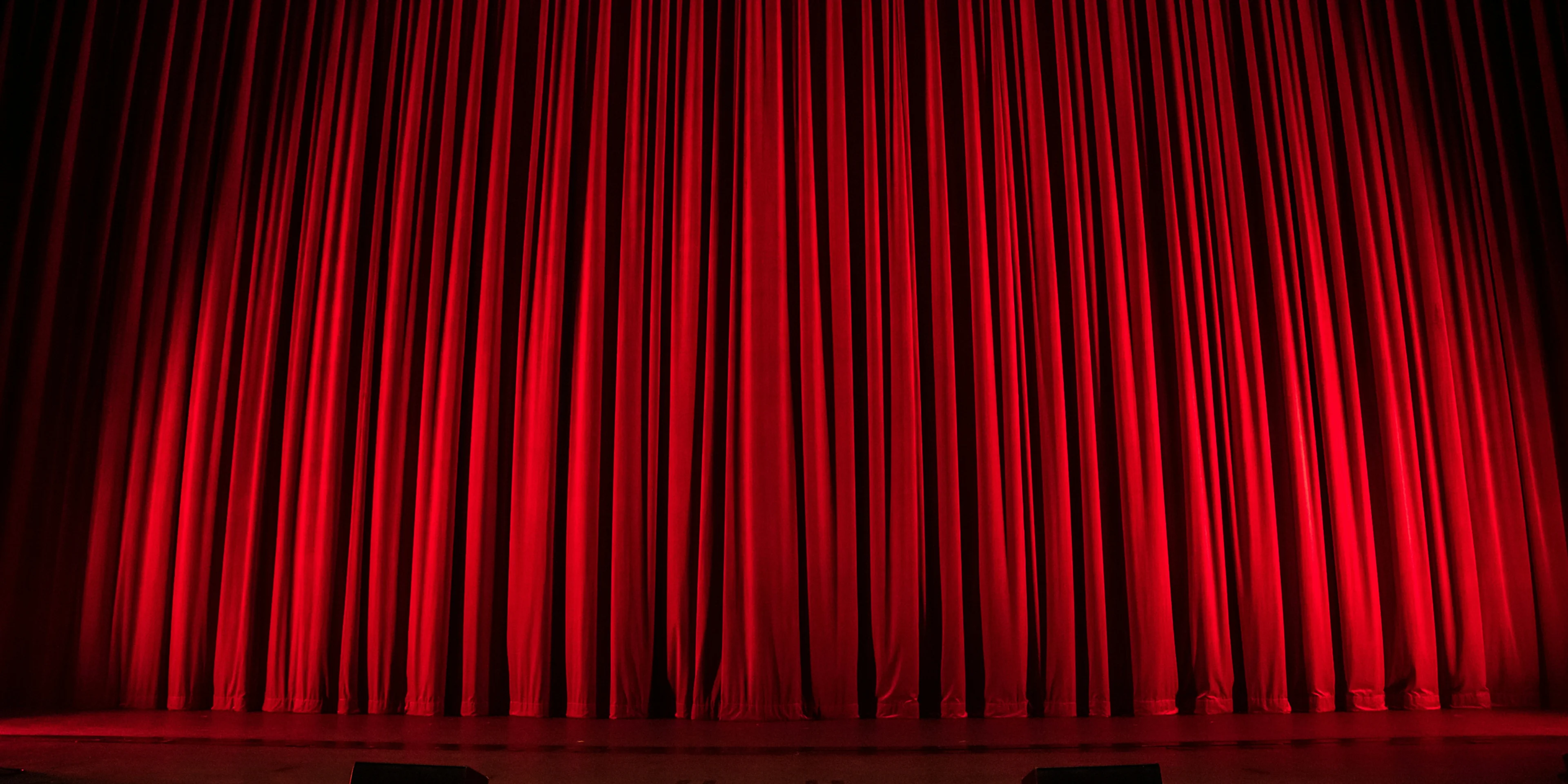 red theater curtain.