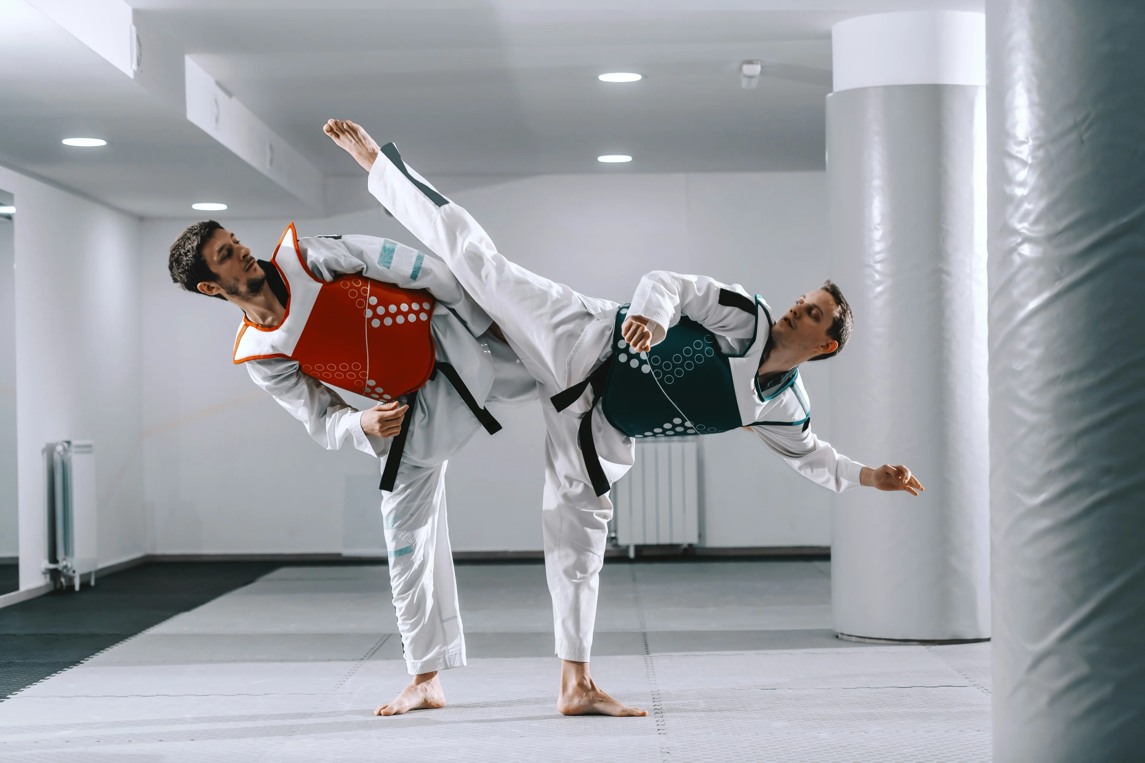 people practicing martial arts