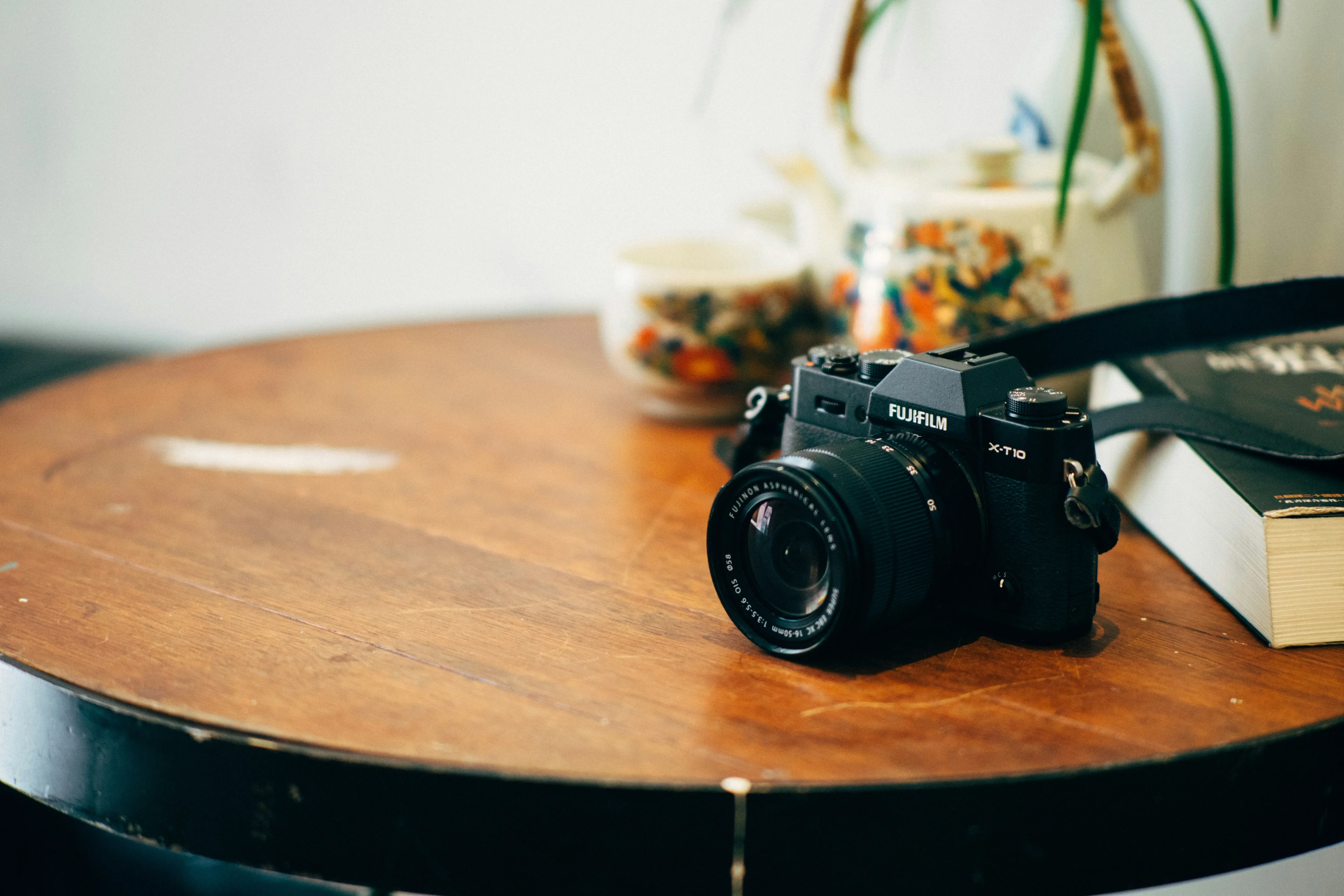 camera on table