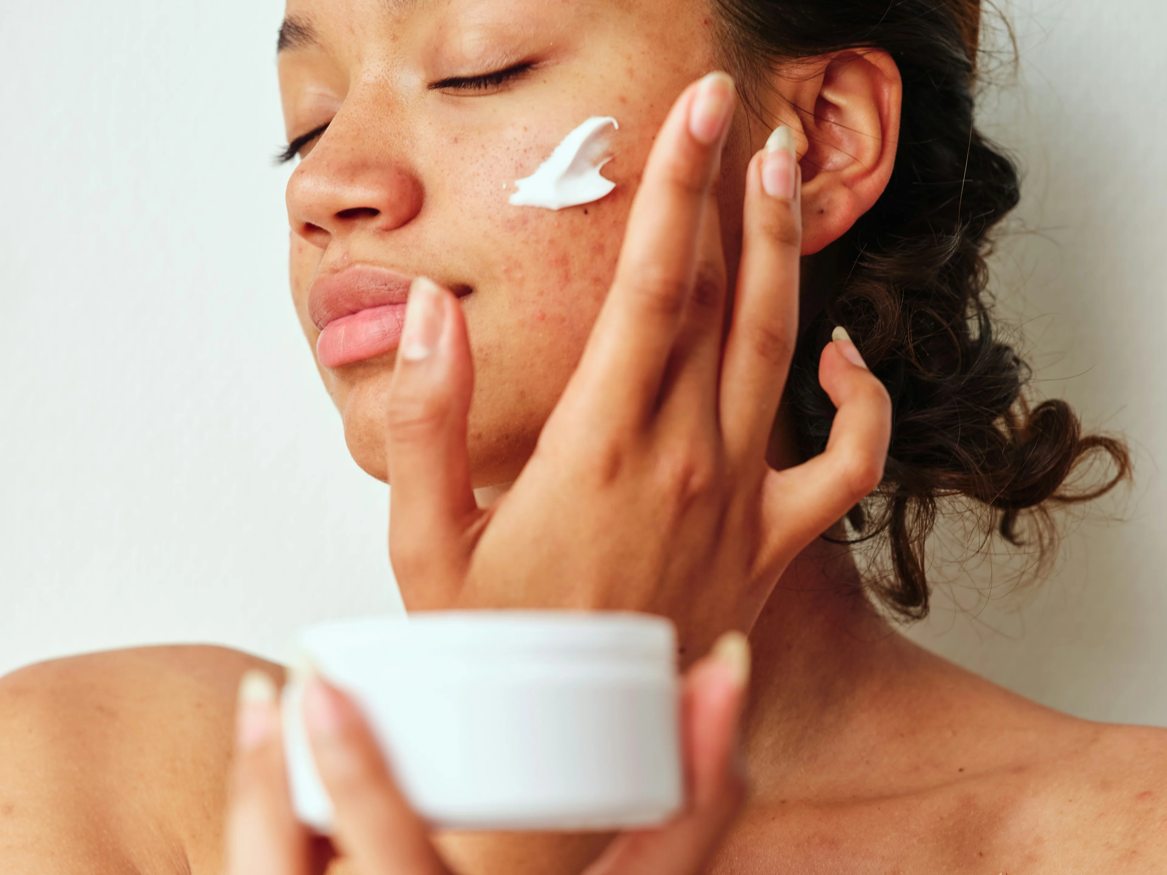 Bathroom counter skincare