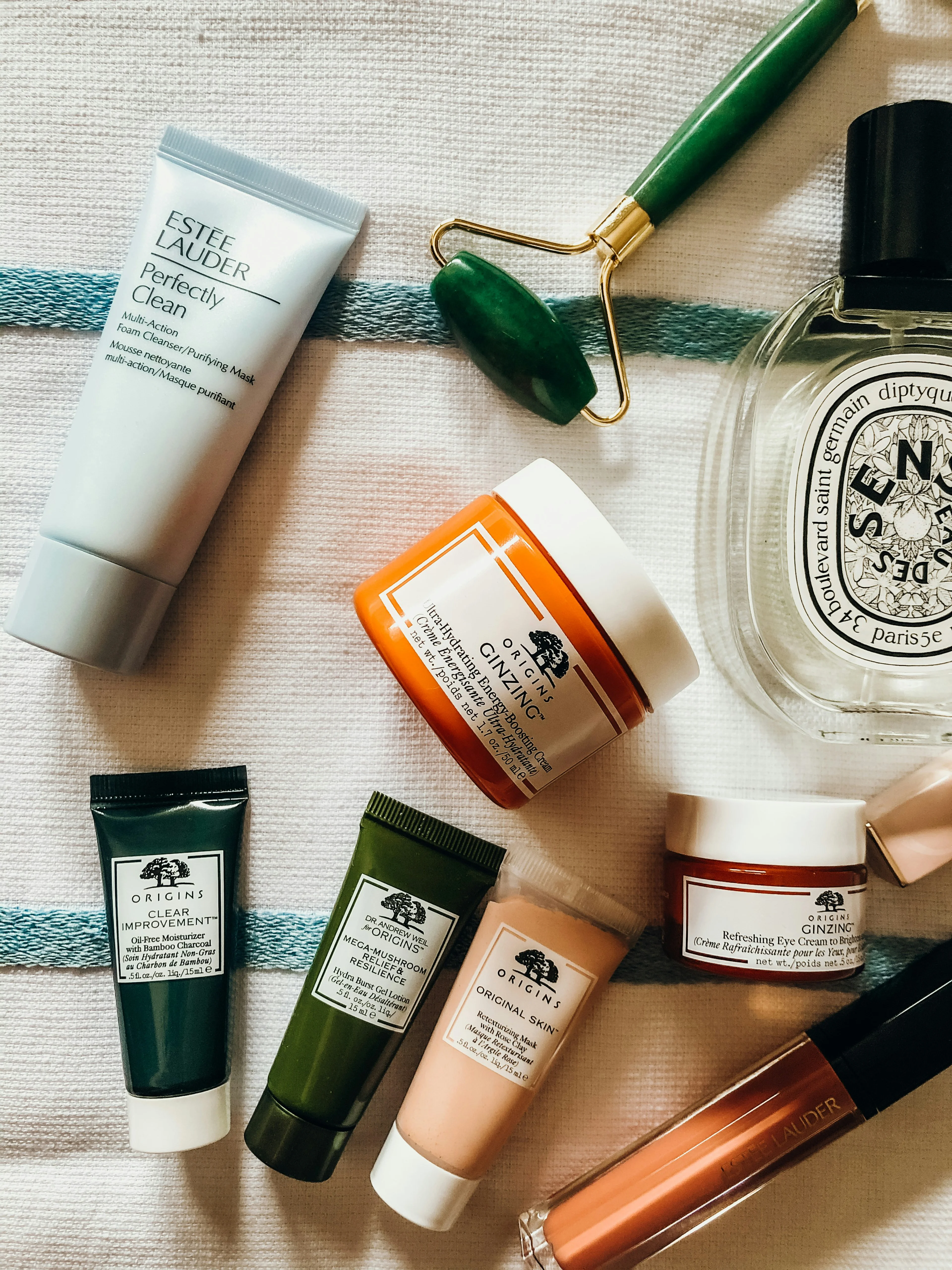 Skincare bottles