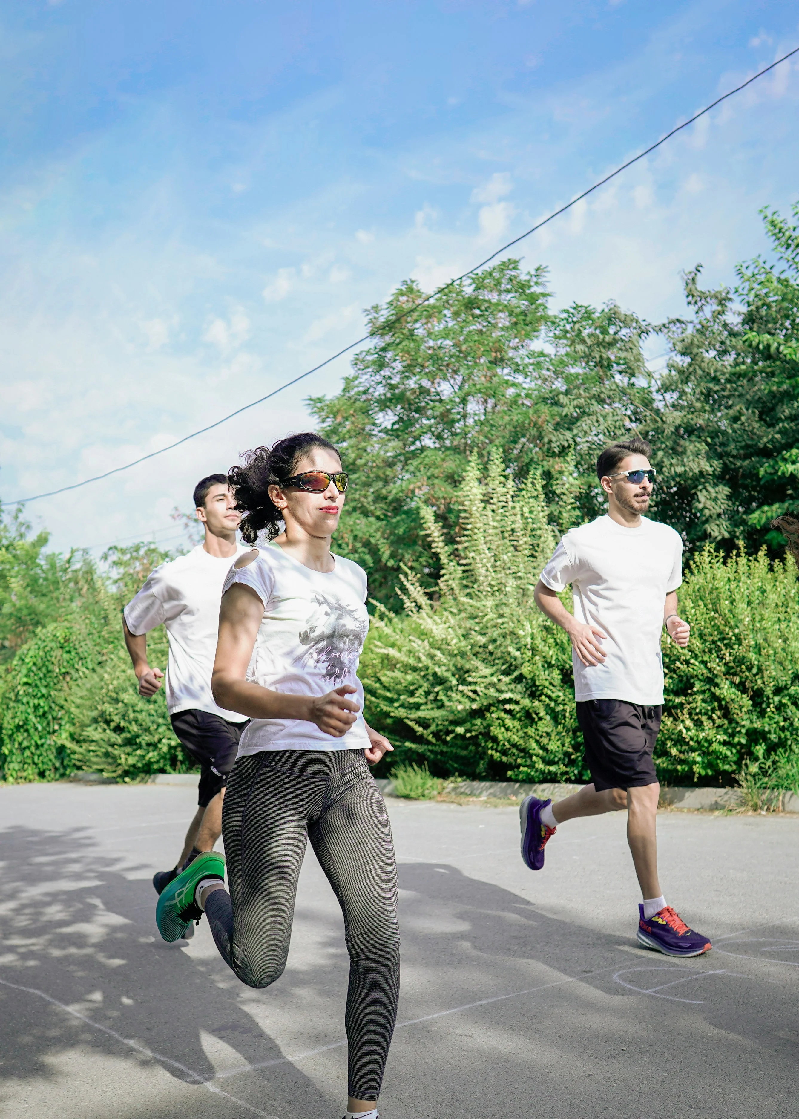 people running