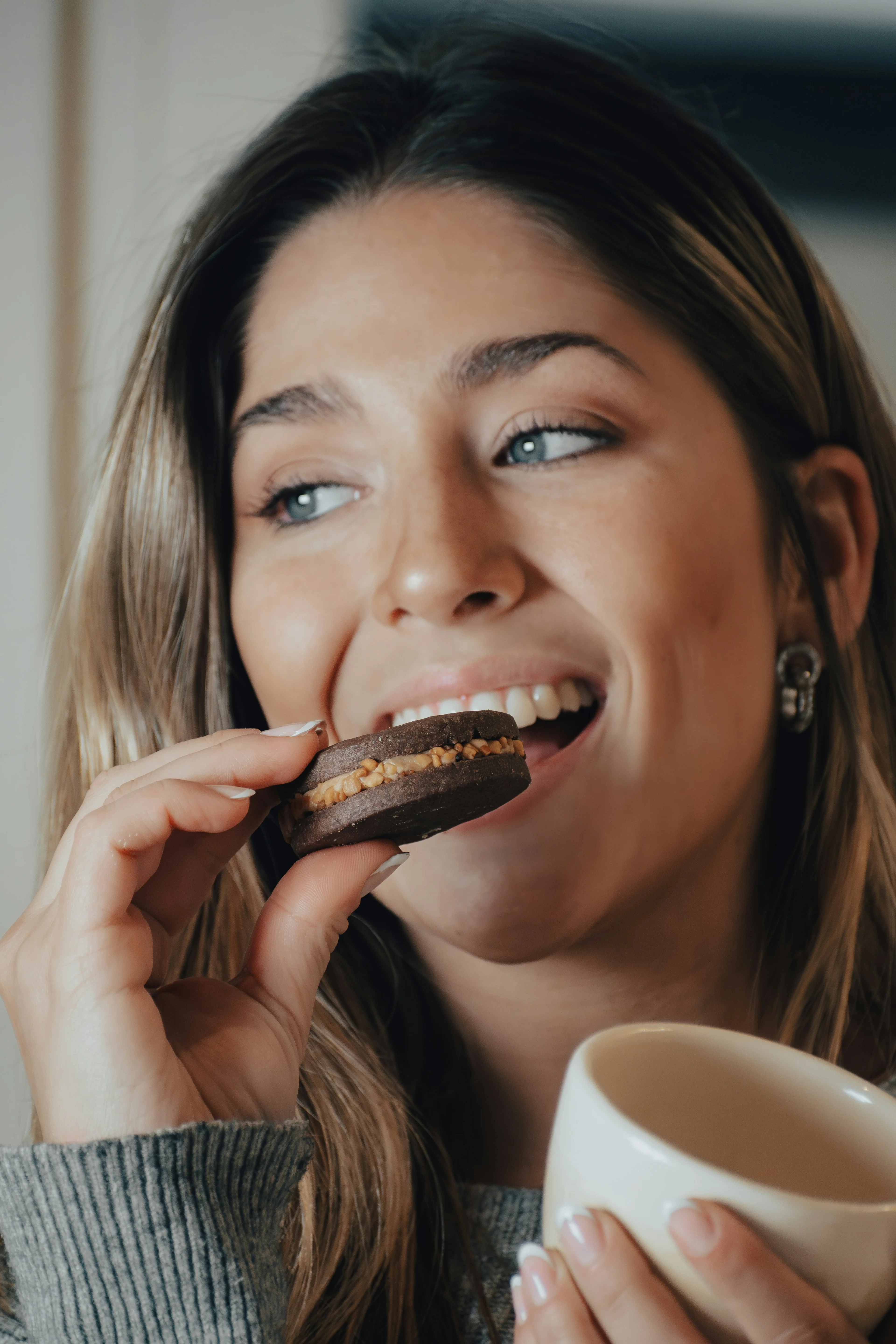 Chocolate pieces