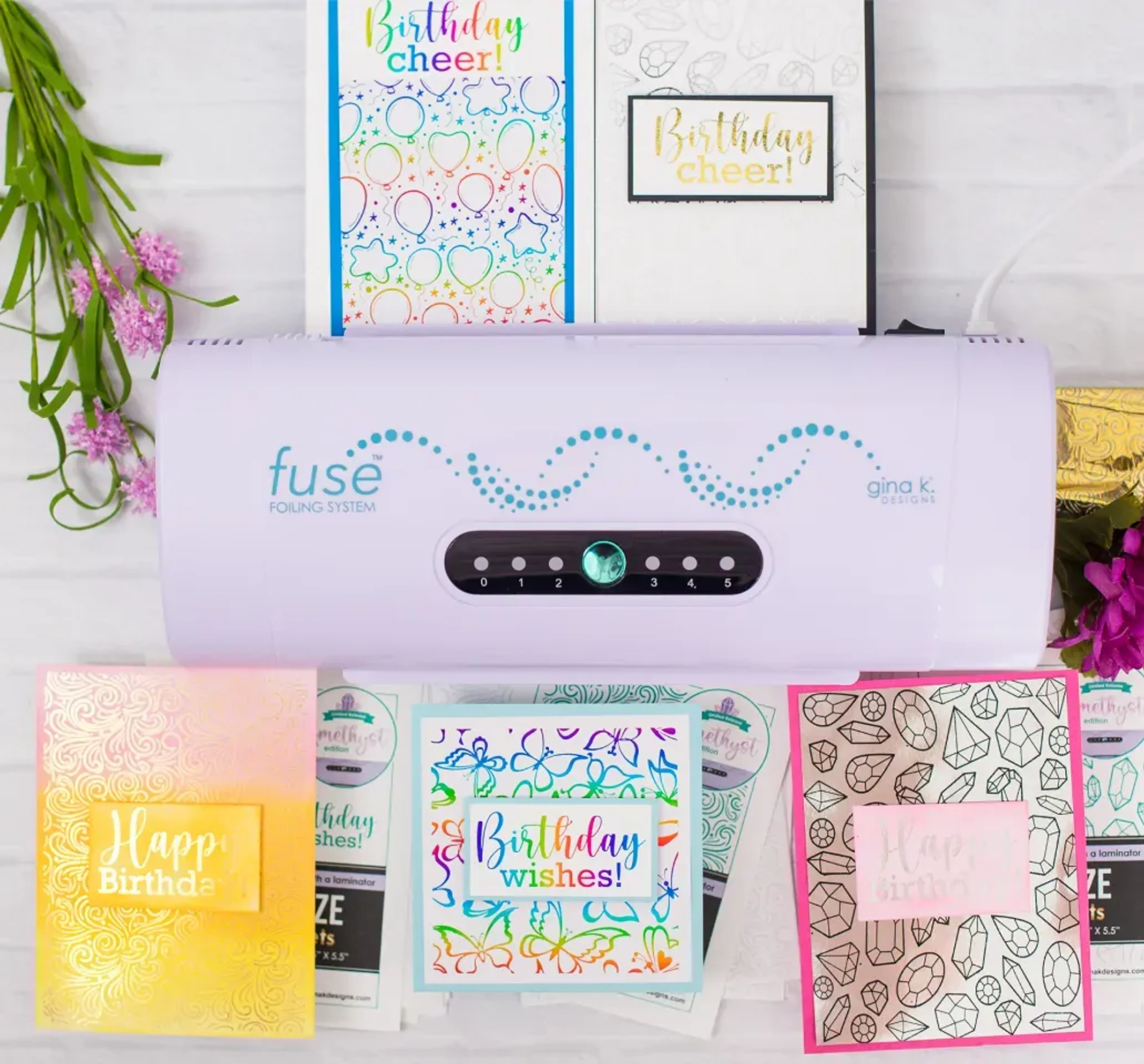 Crafts imagery featuring Gina K Designs Fuse Foiling System
