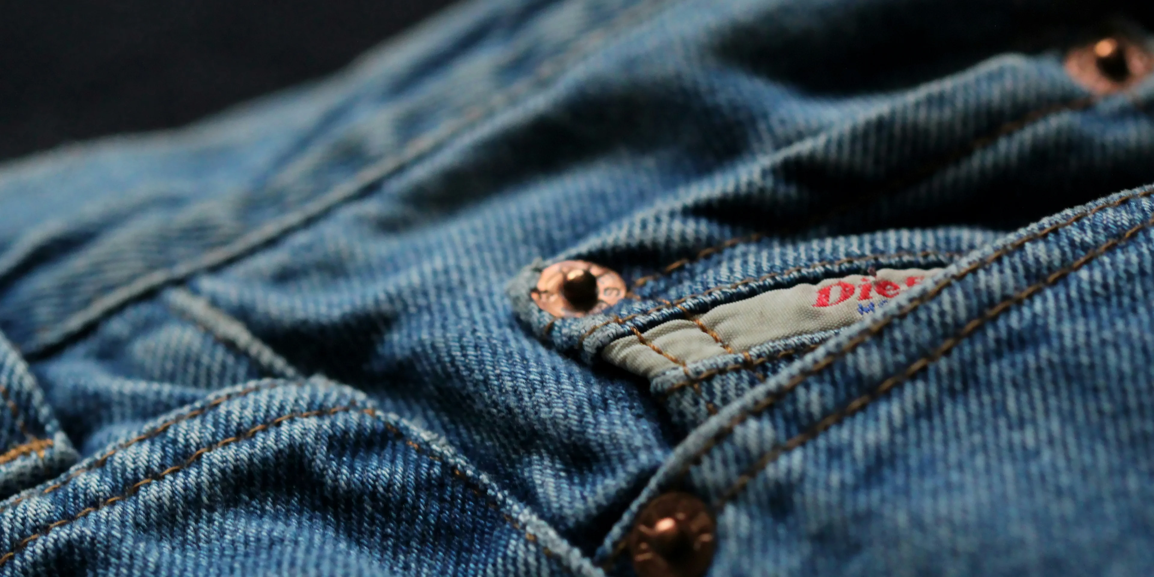 blue denim button up jacket.