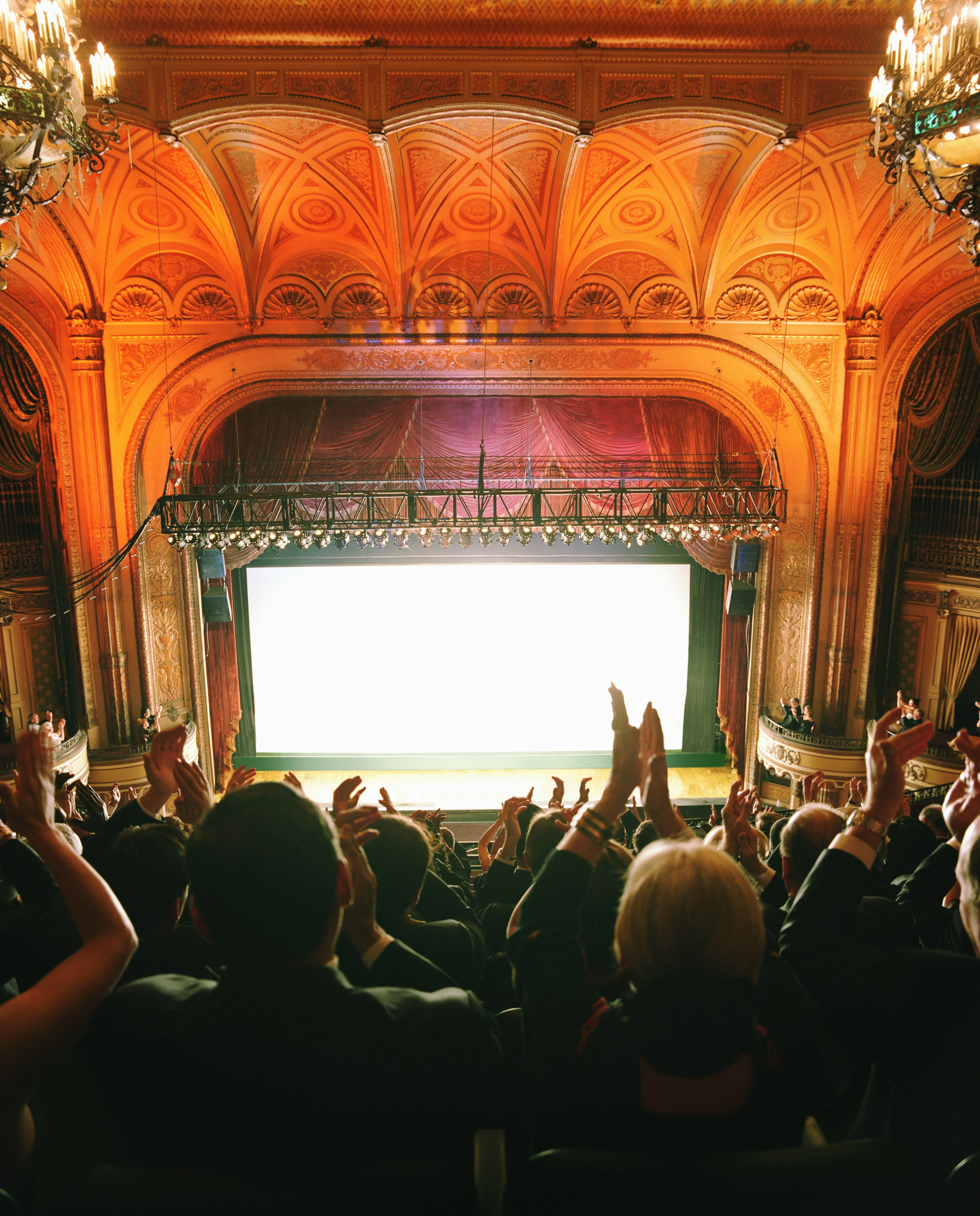 Theater seats and stage