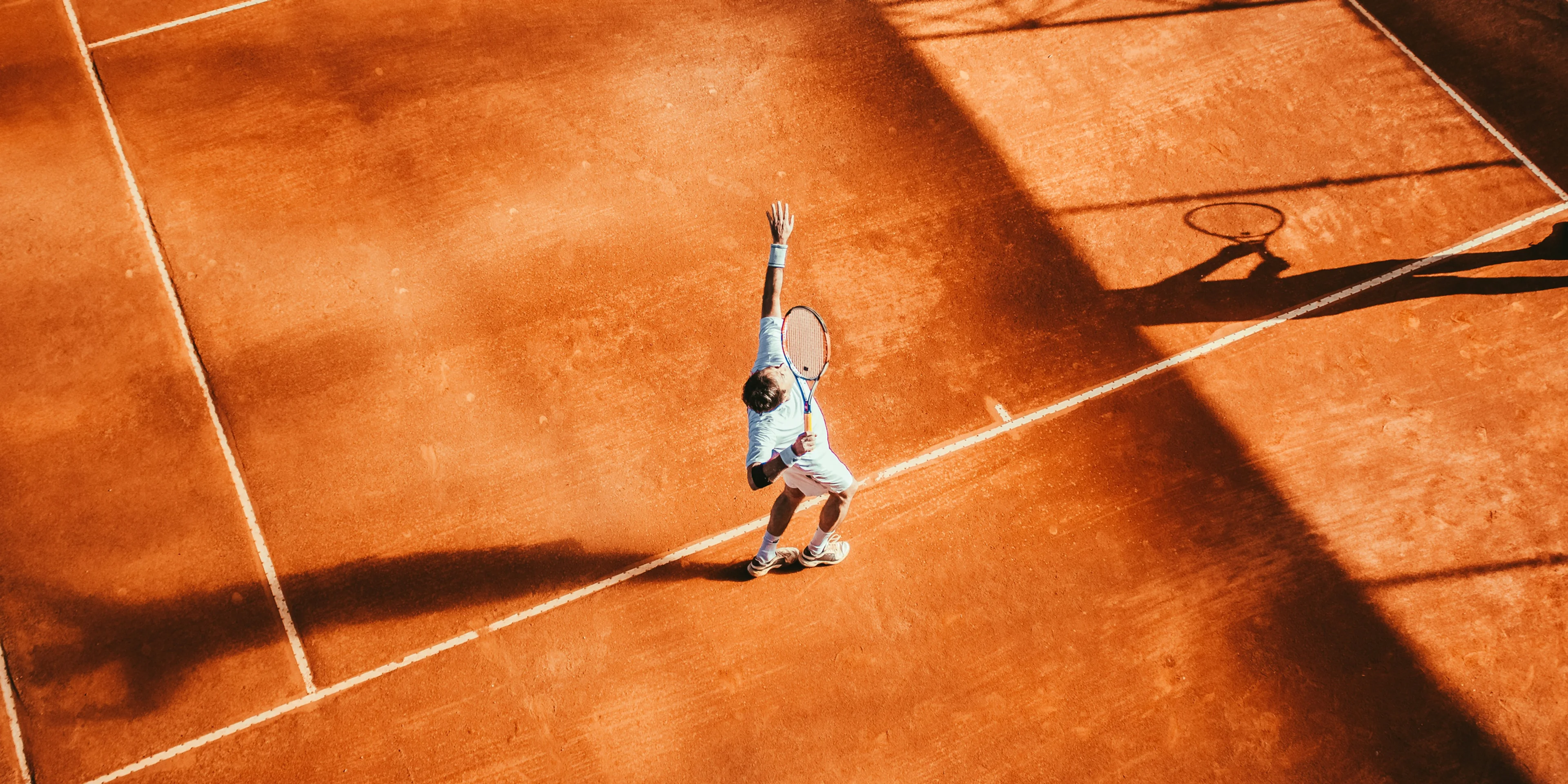 man playing tennis