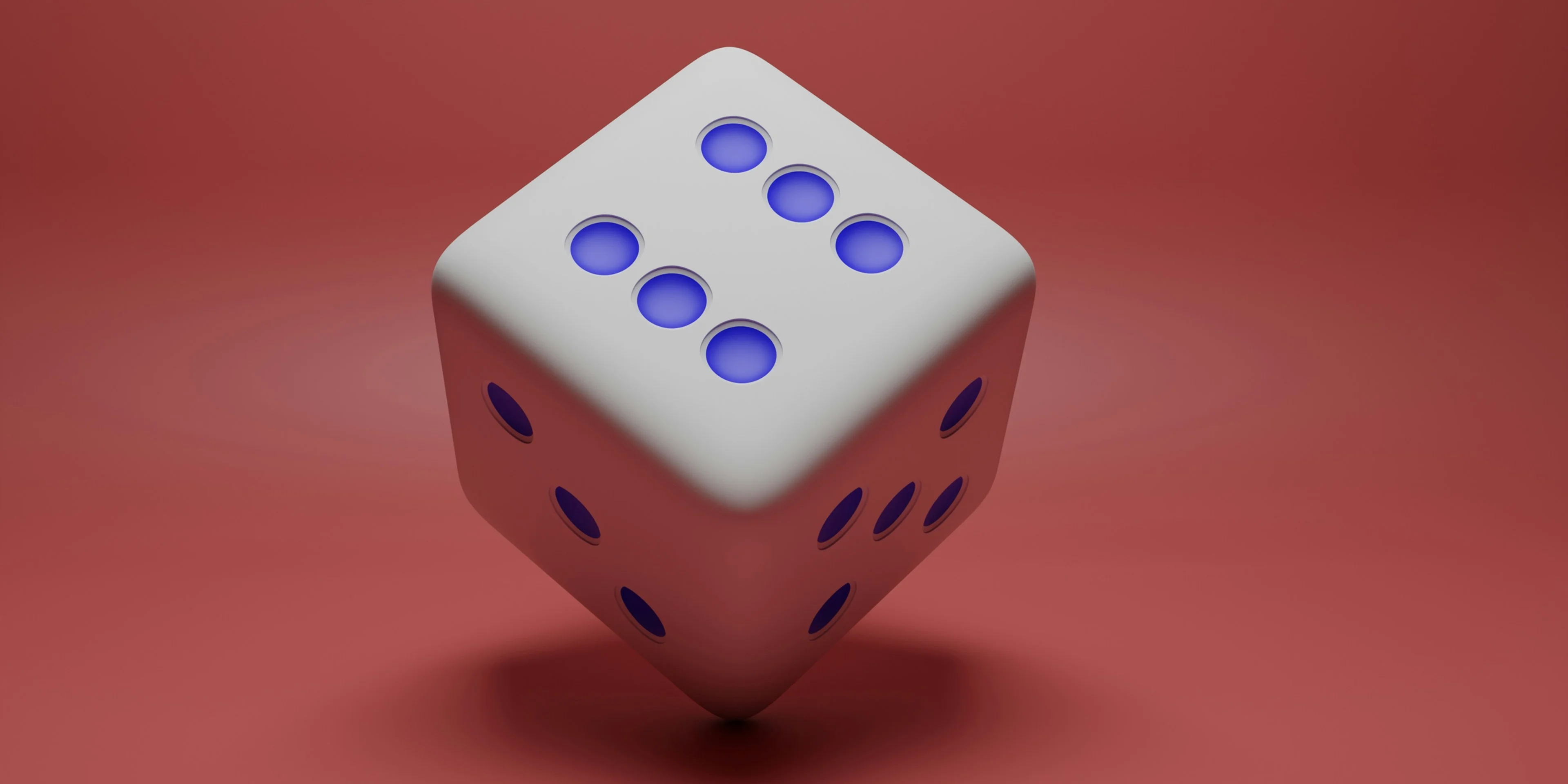 a close-up of a dice.