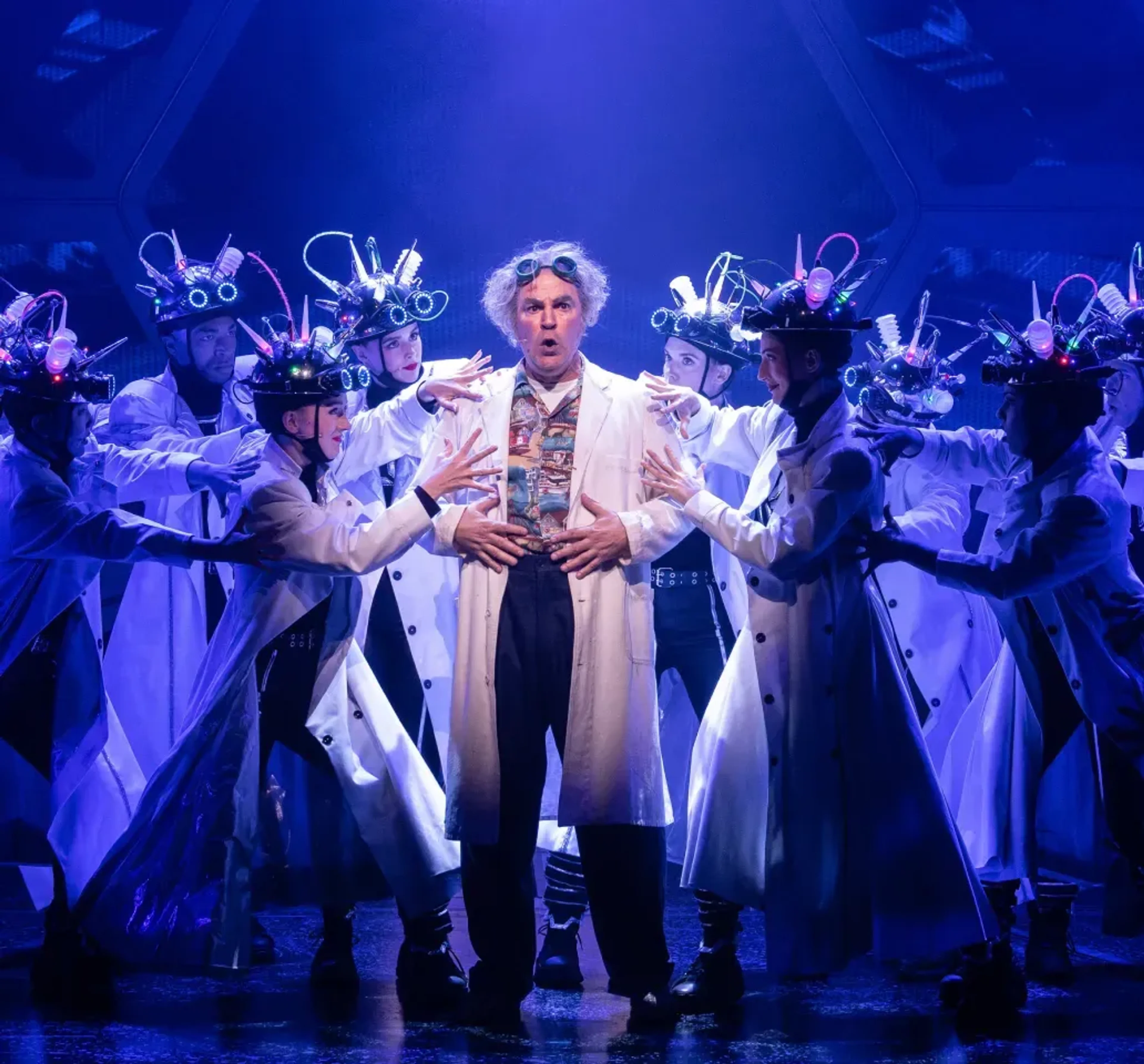 Theater imagery featuring Back to the Future: The Musical