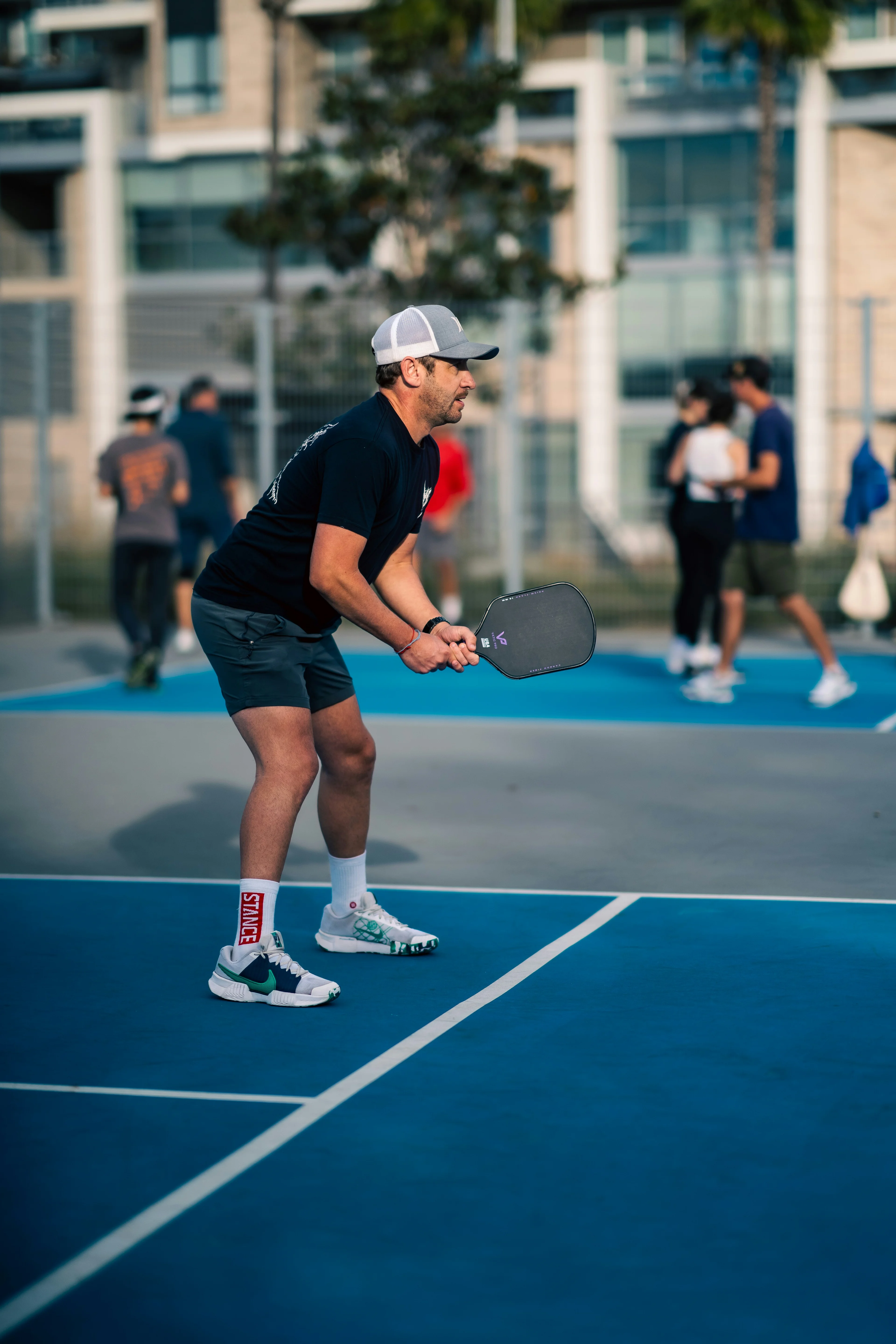 Pickleball on court