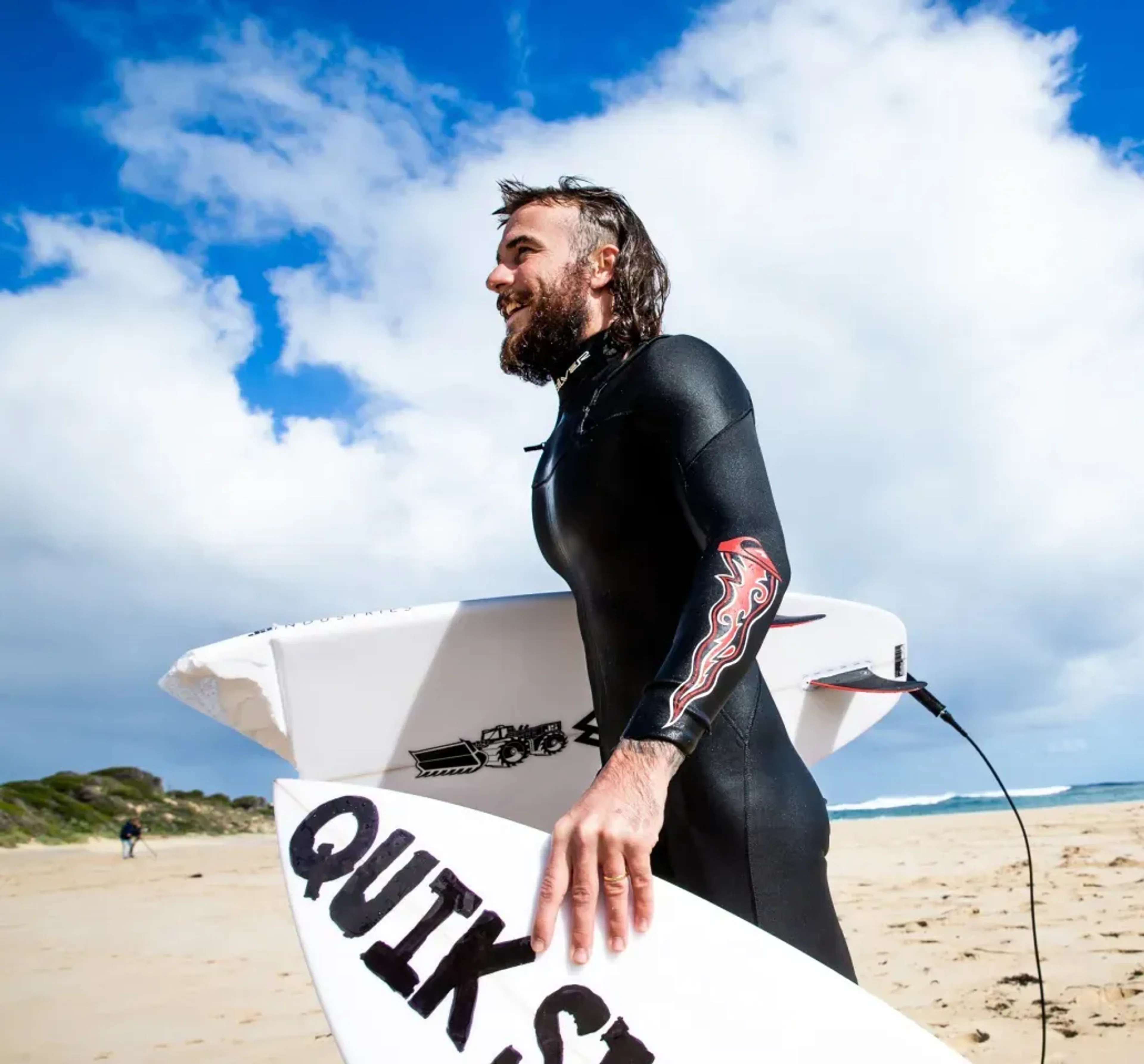 Water sports imagery featuring 3/2mm Prologue Back Zip Wetsuit