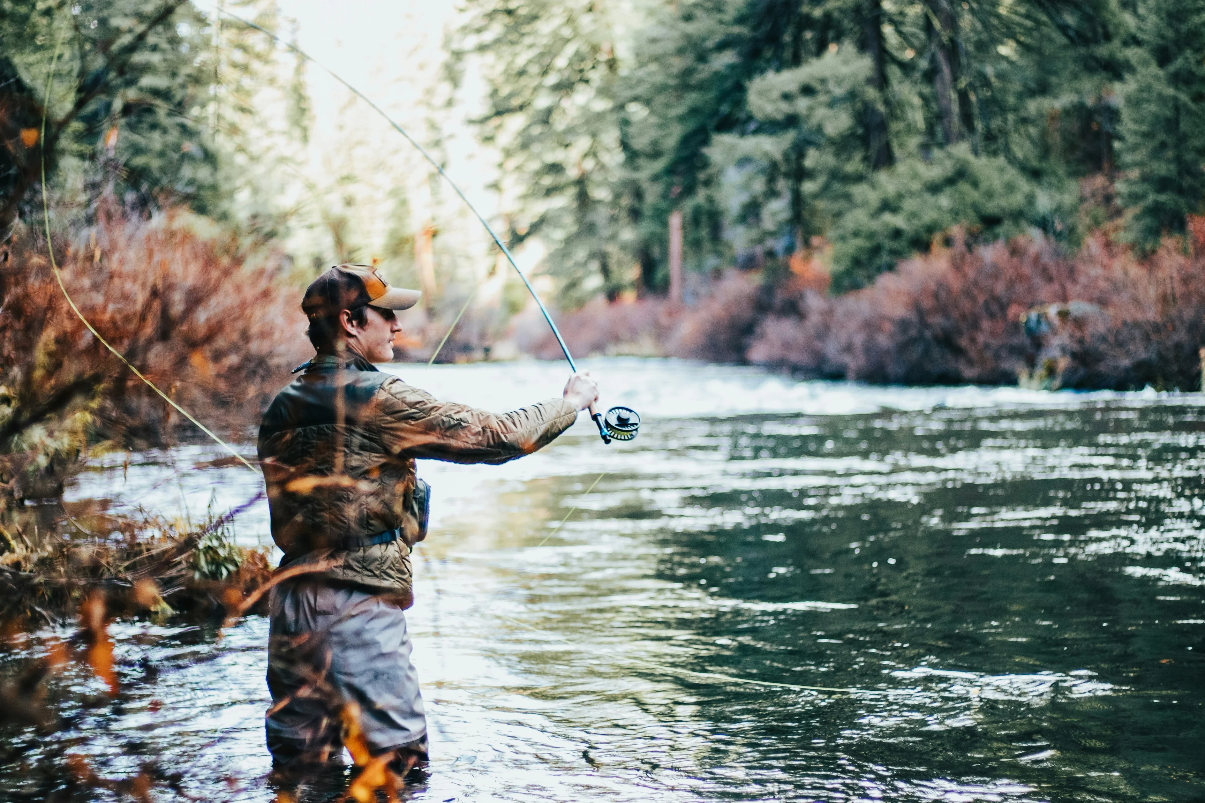person fishing