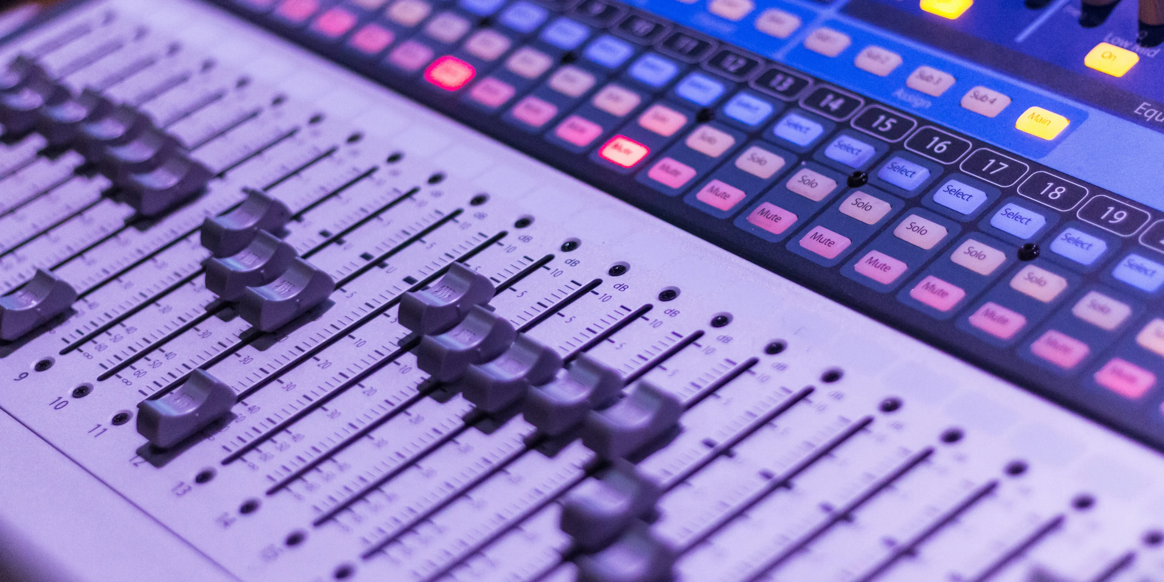 gray and black audio mixer.