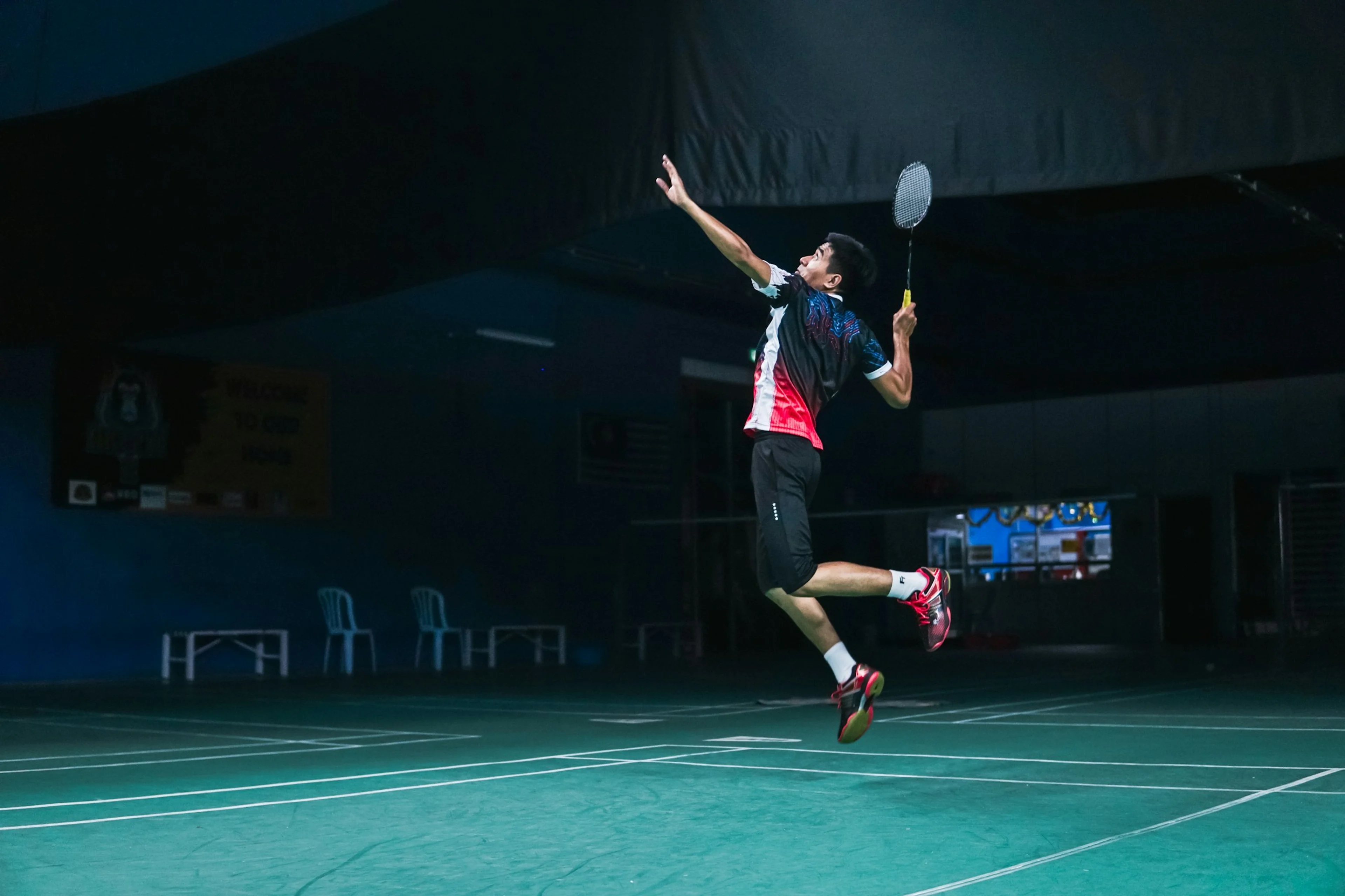Badminton racket and shuttlecock
