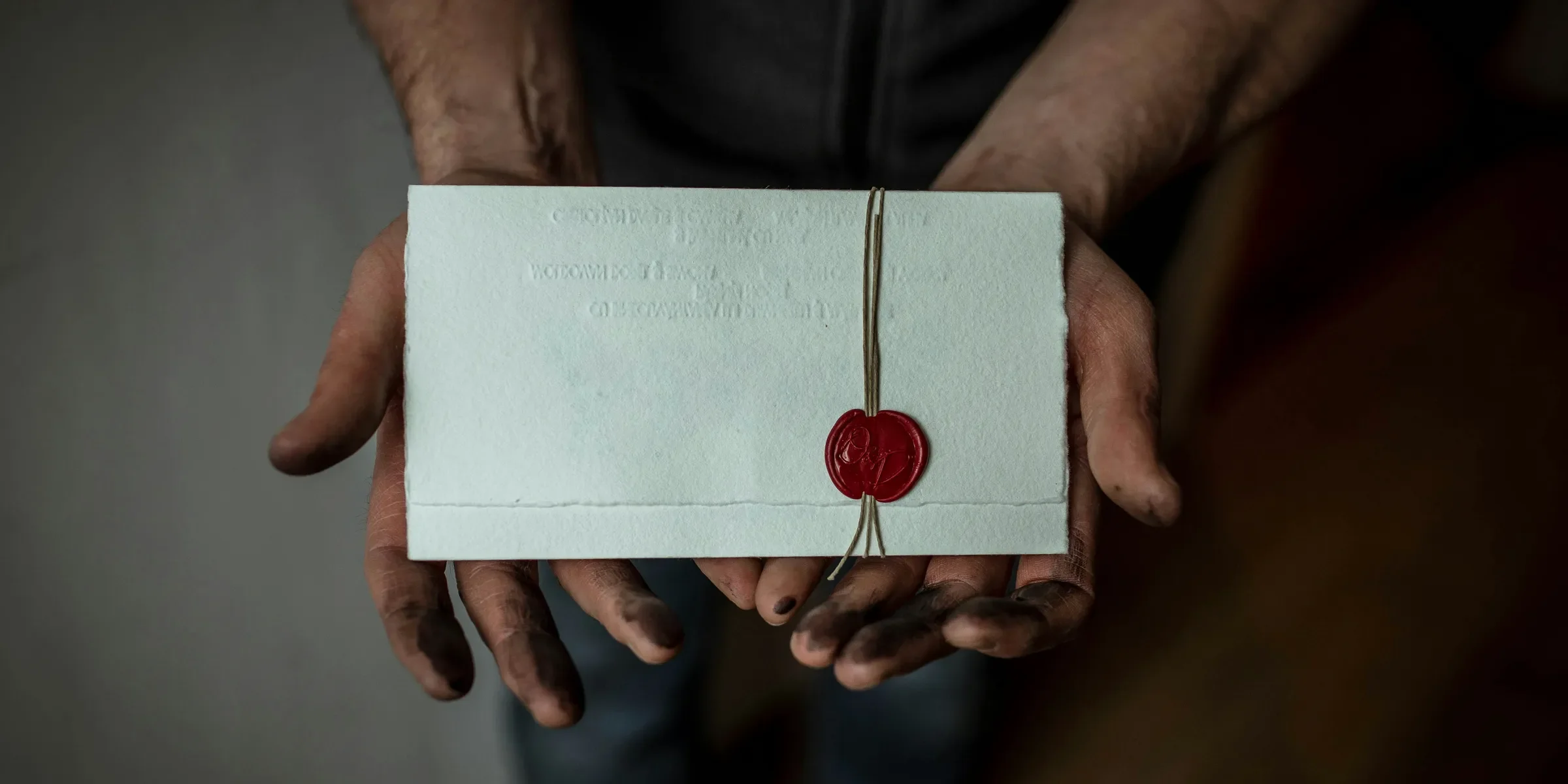 person holding white mail