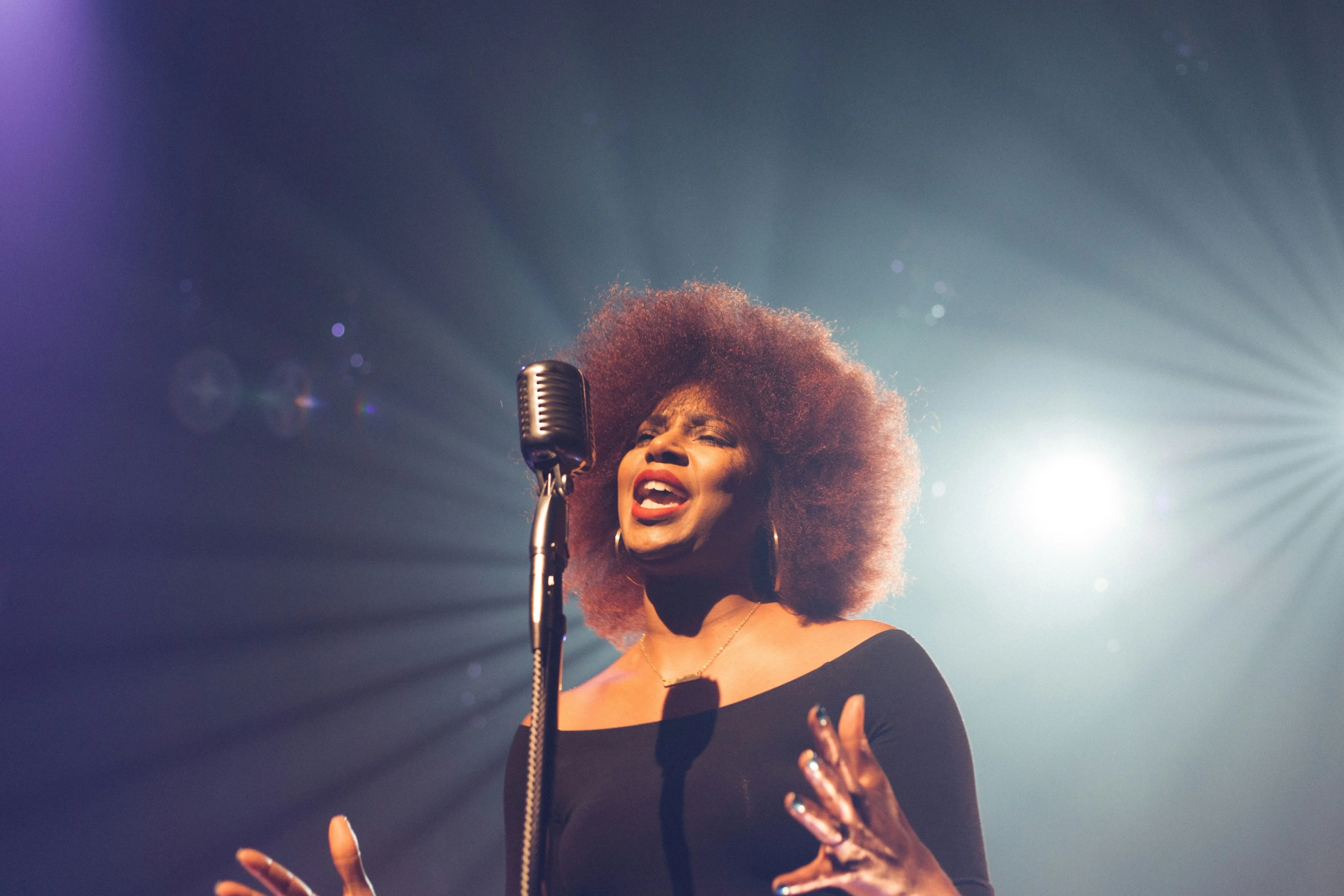 woman singing
