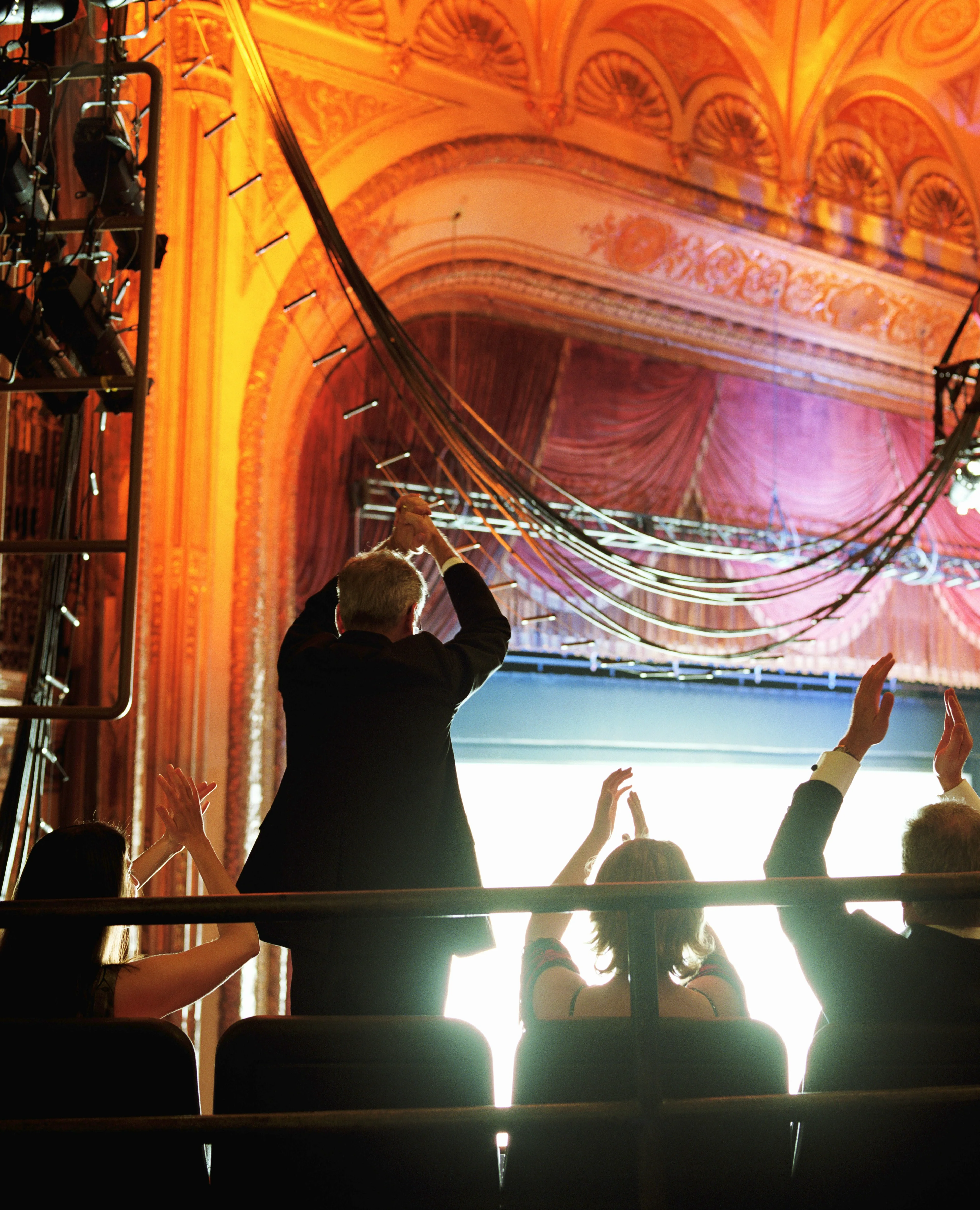 Theater seats and stage