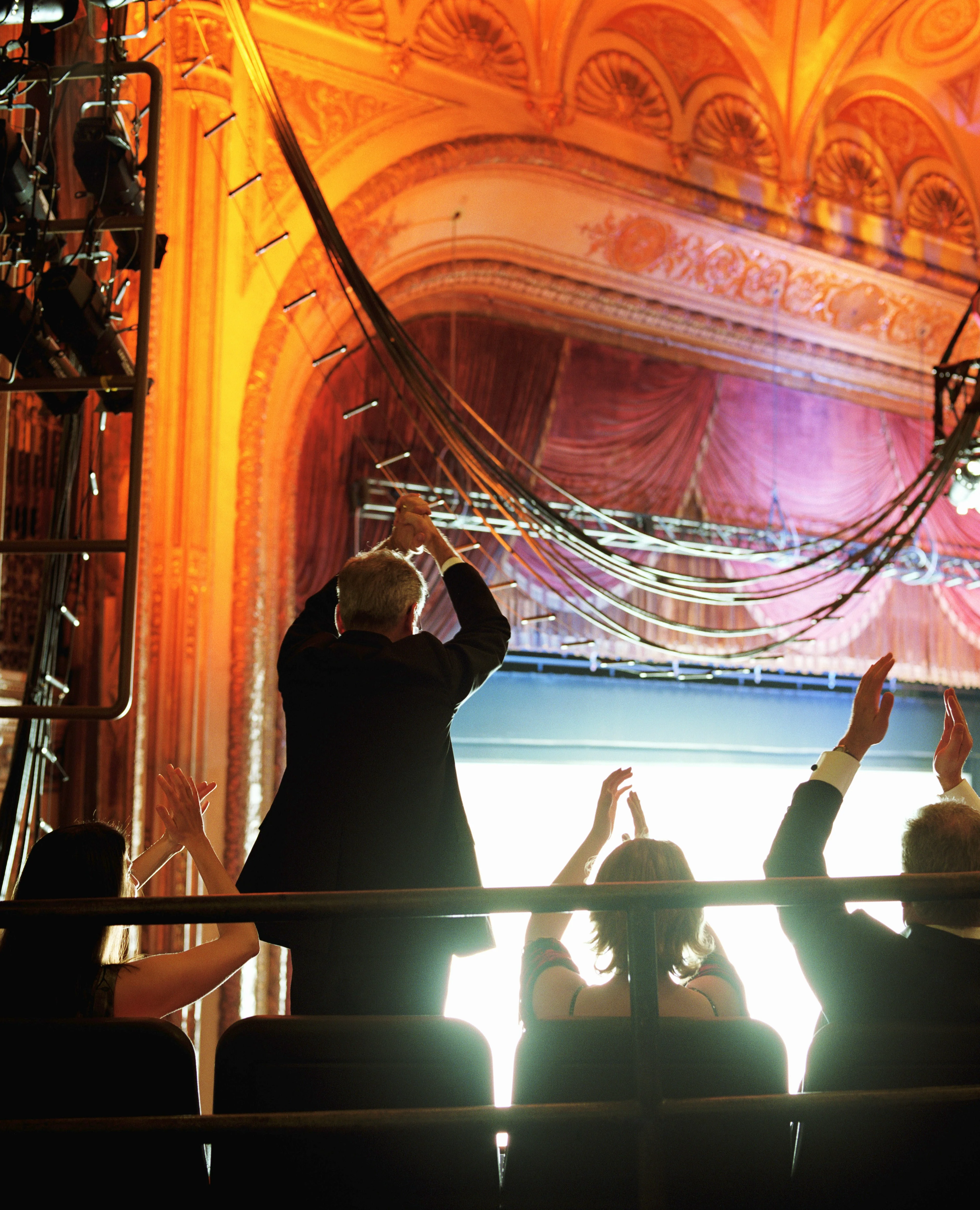 Theater seats and stage