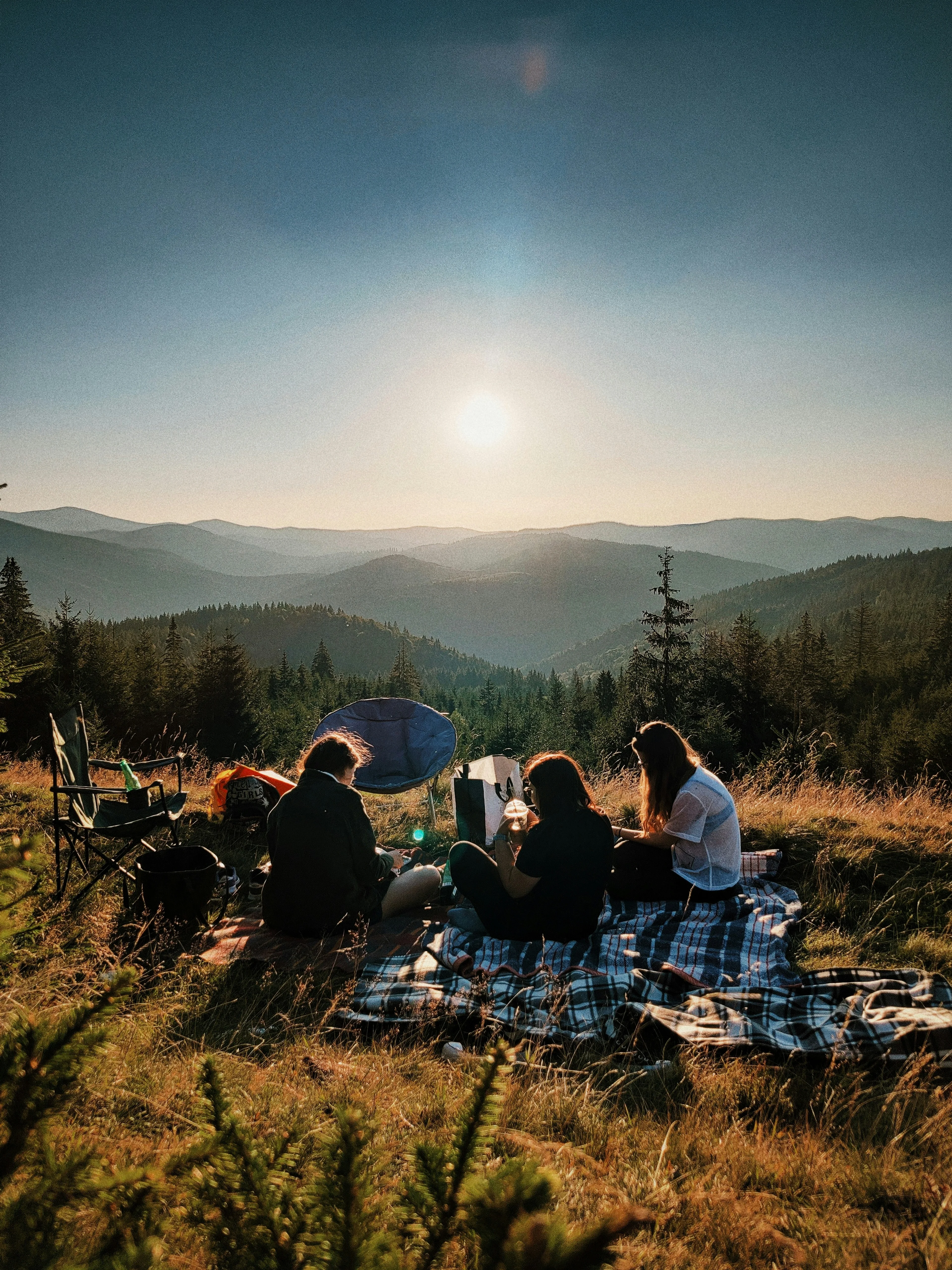 people camping