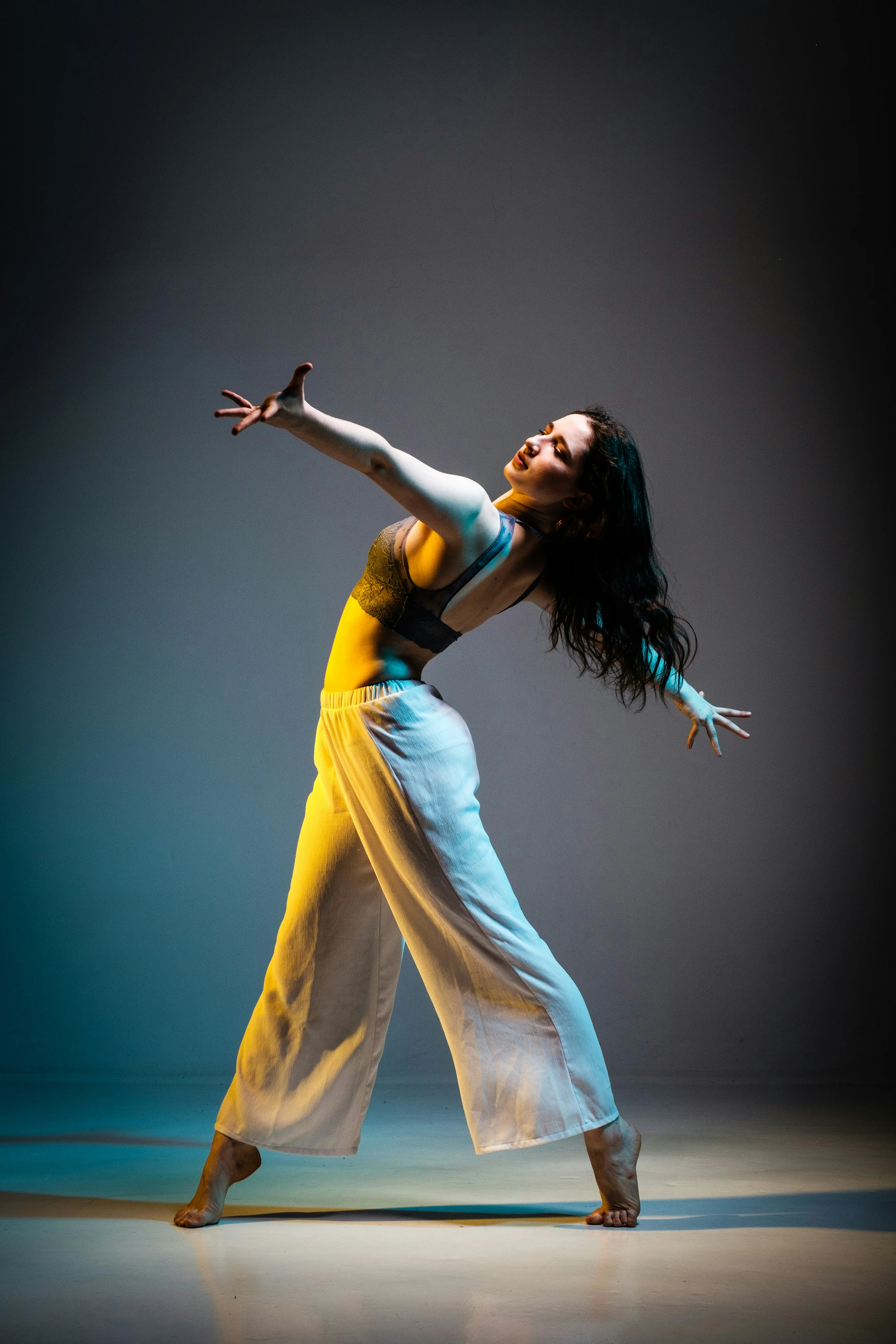 Happy person dancing