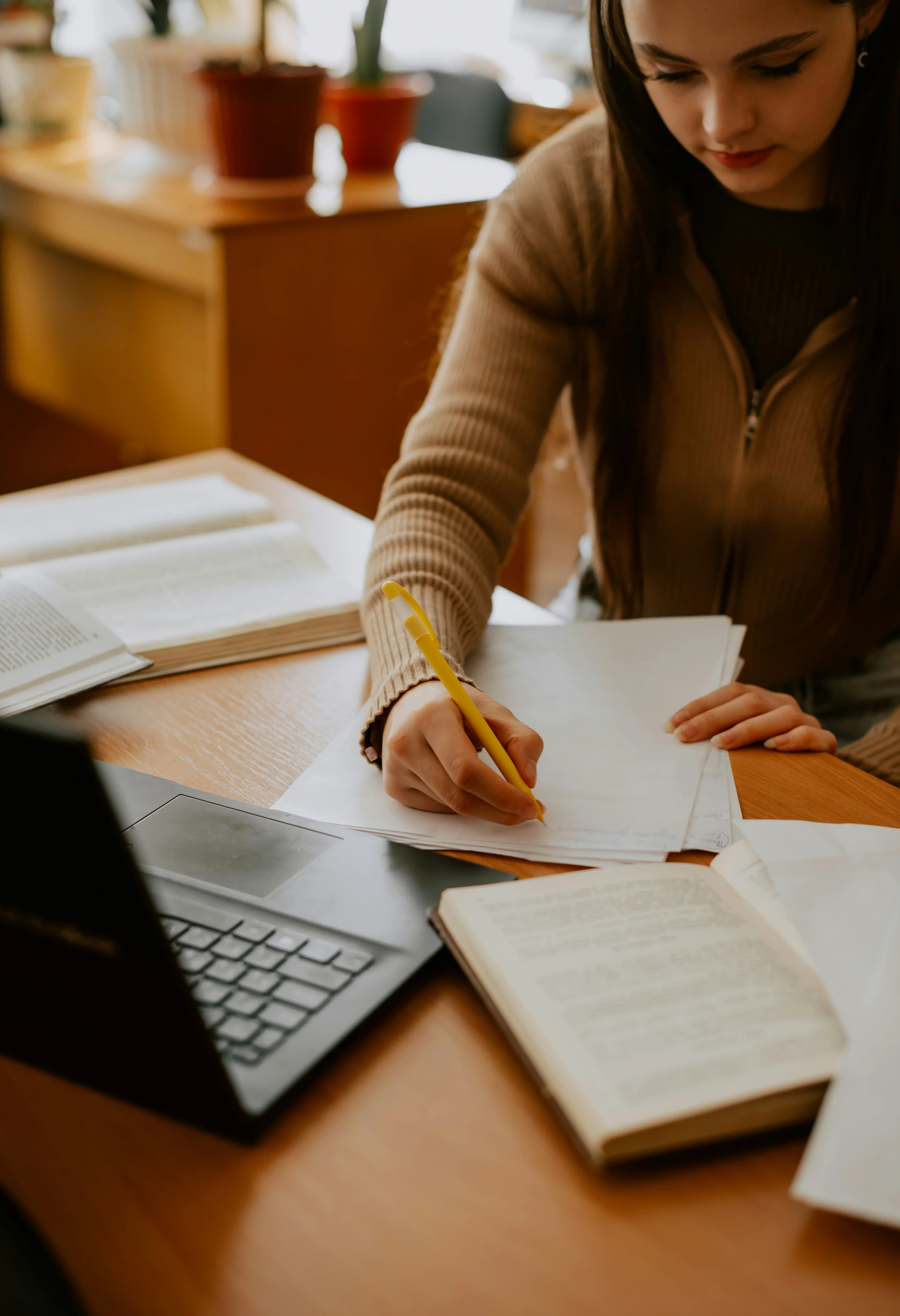 person writing