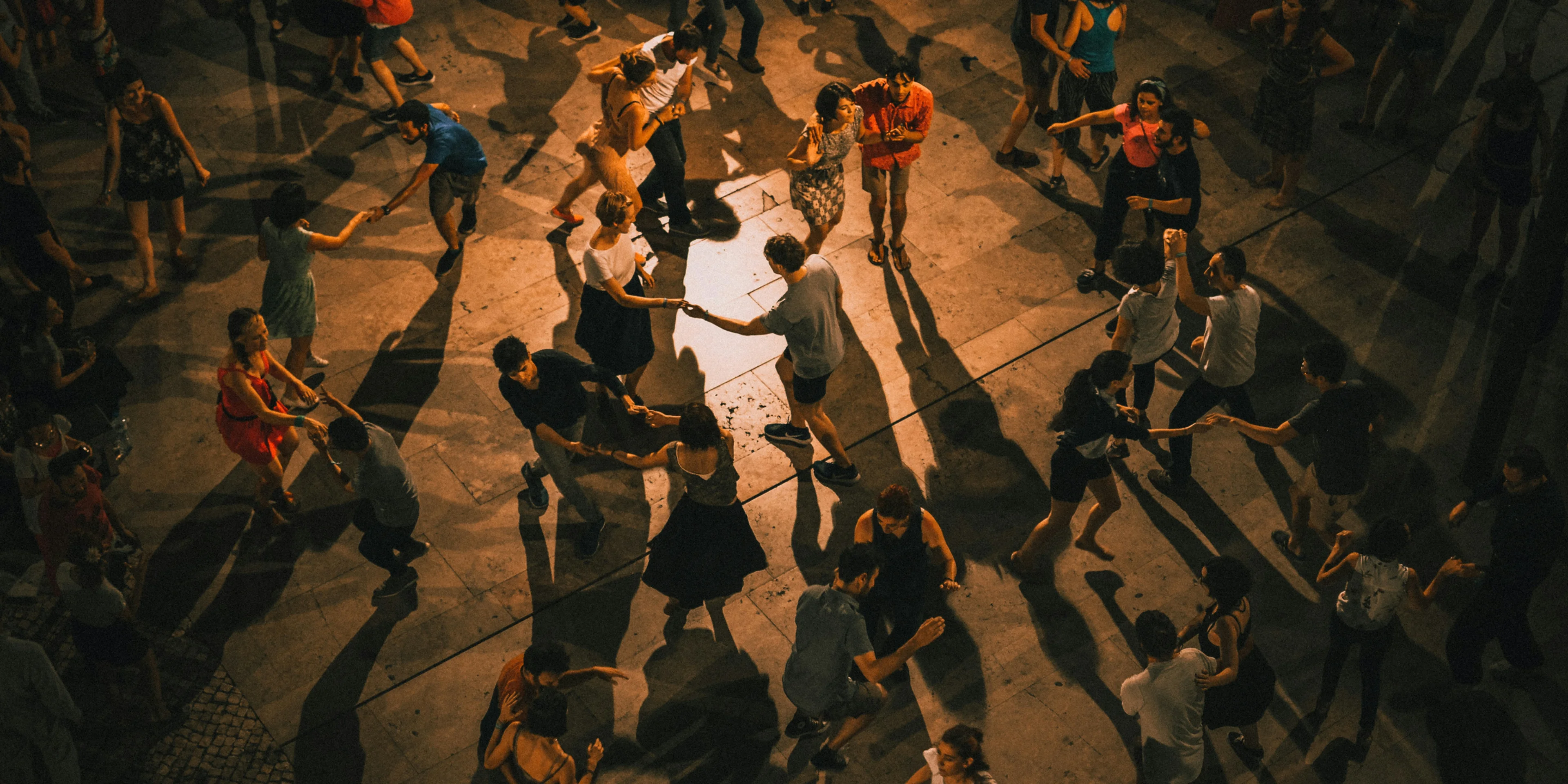 group of people dancing.